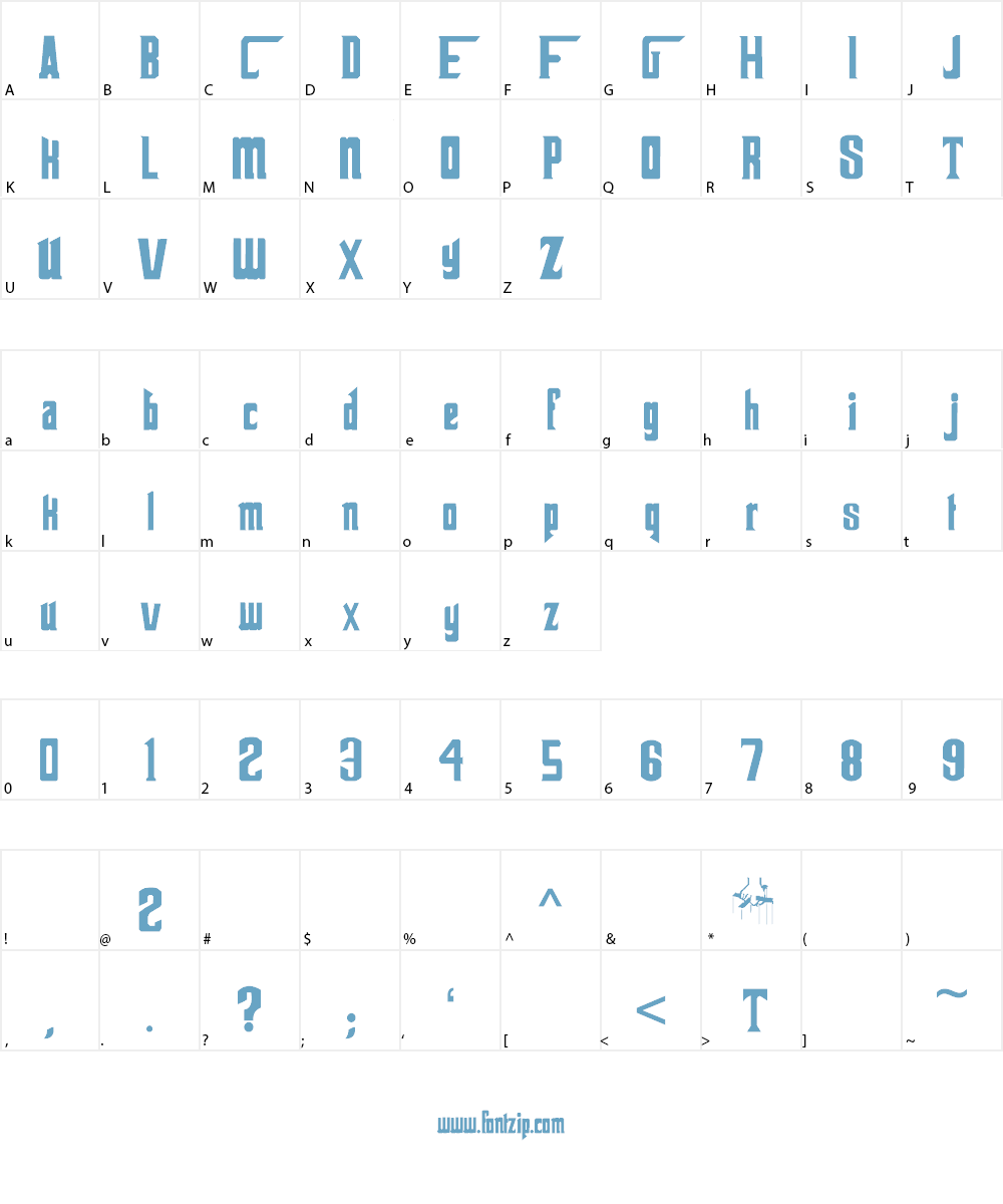 The Godfather Font Character