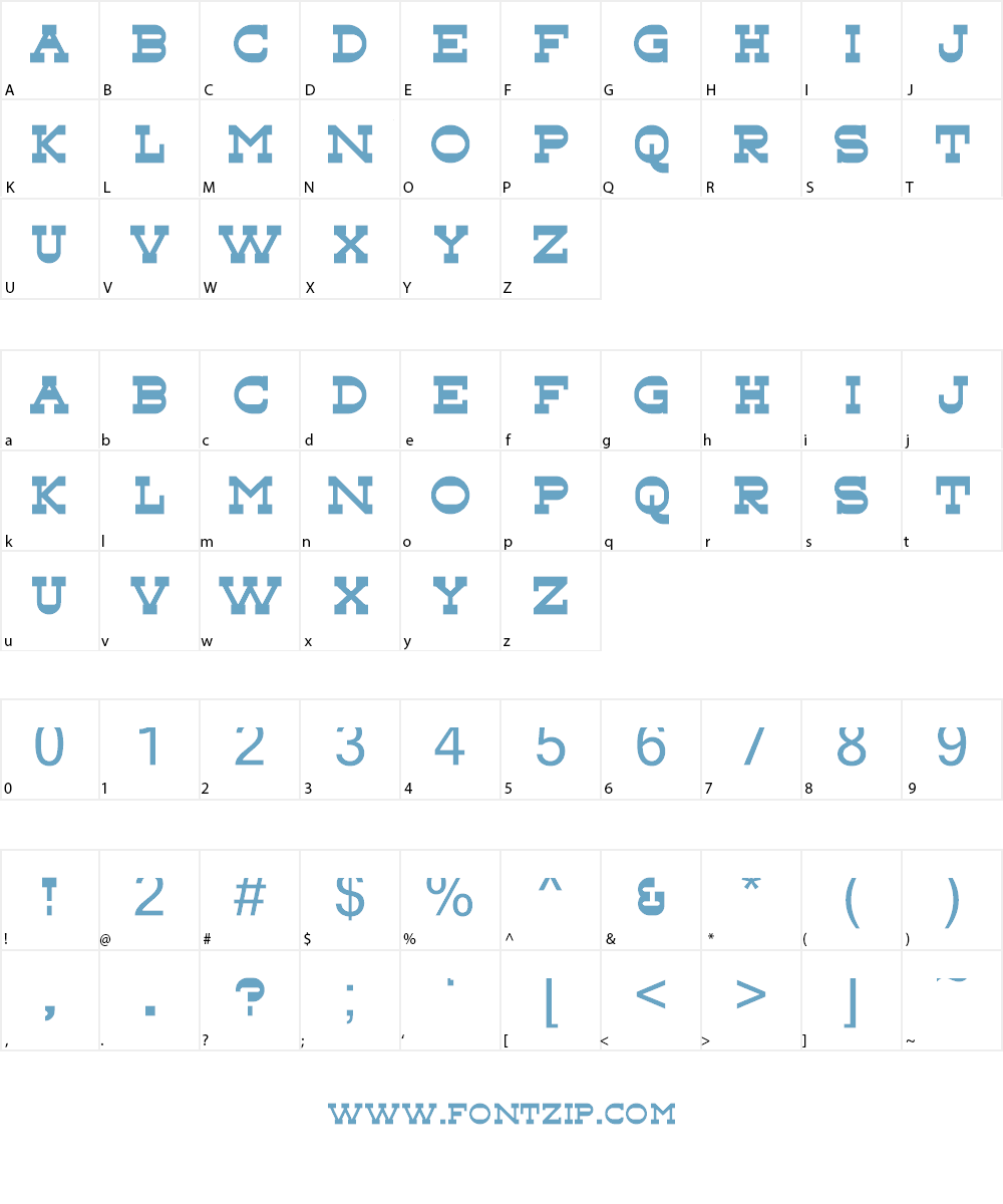 Tonky Font Character