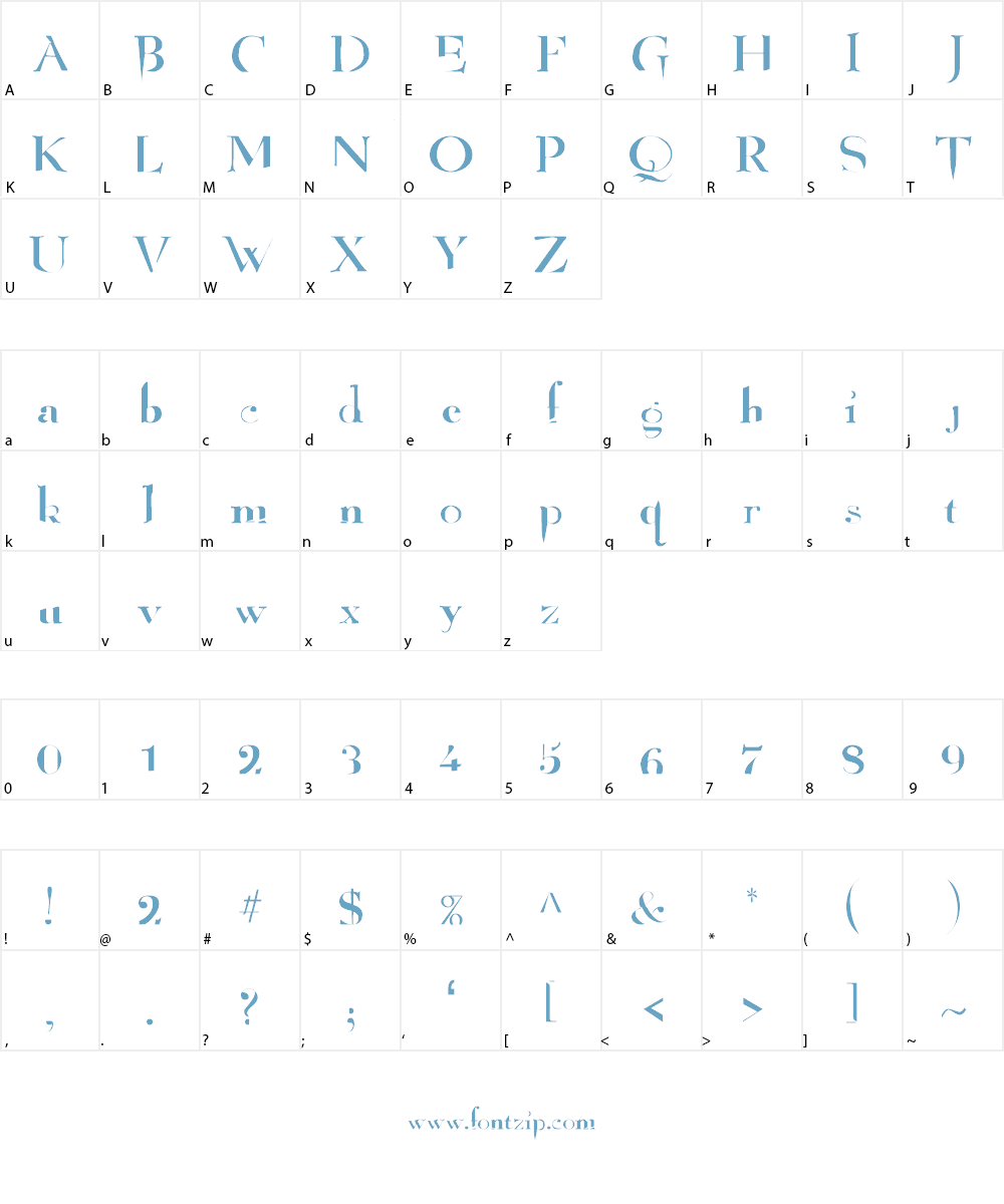 Angelized Font Character