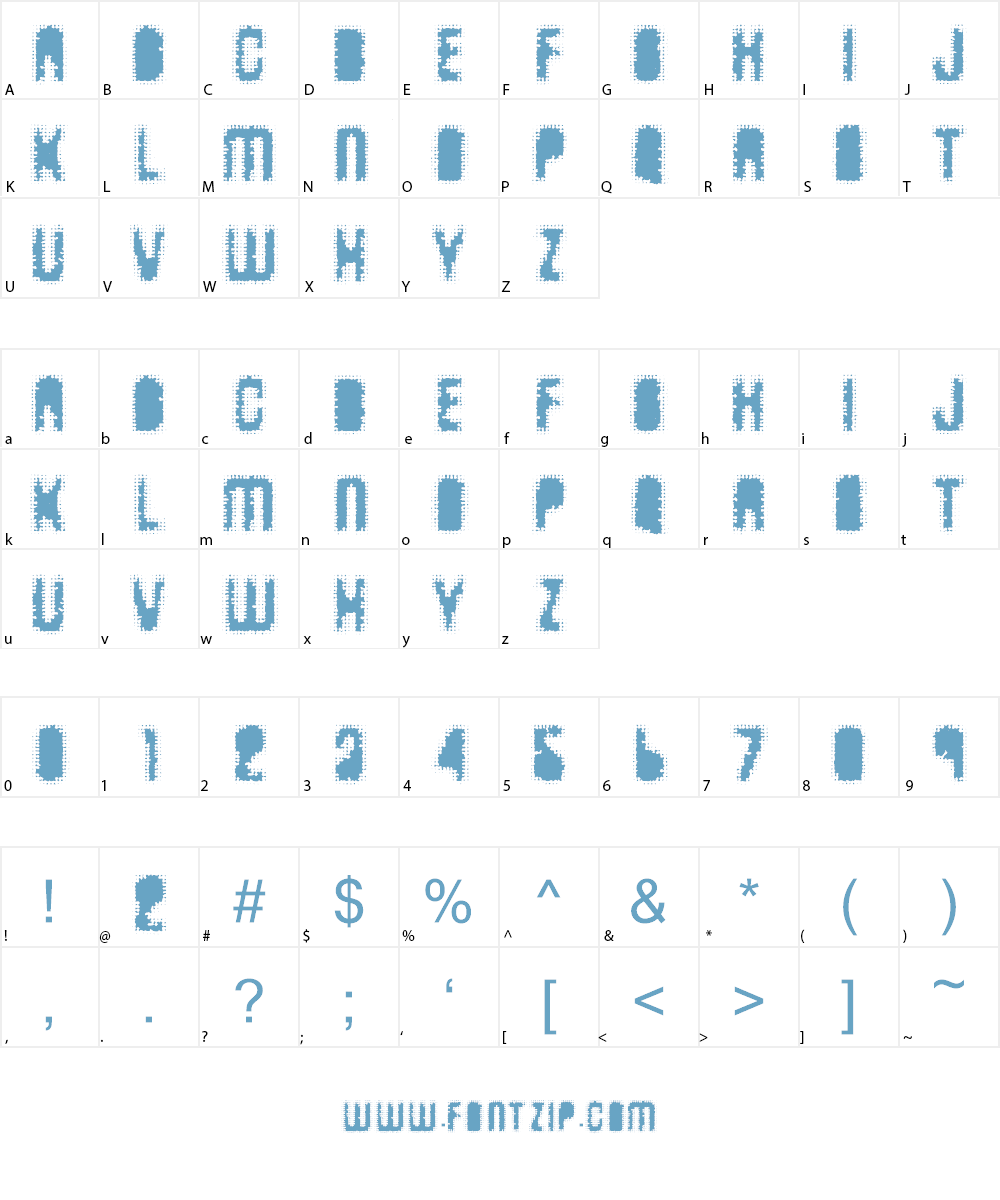 AntKiller Font Character
