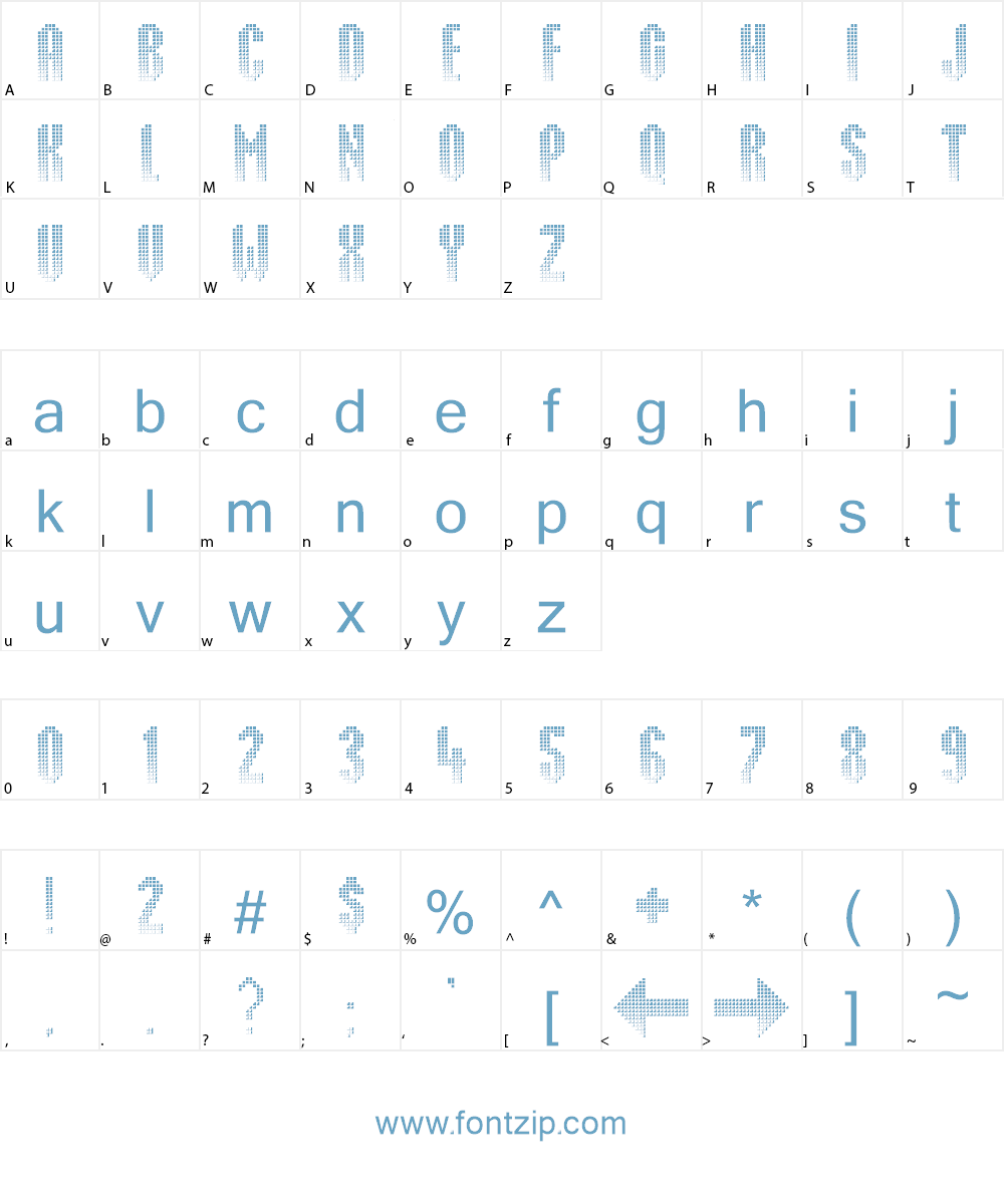 Delusion Font Character