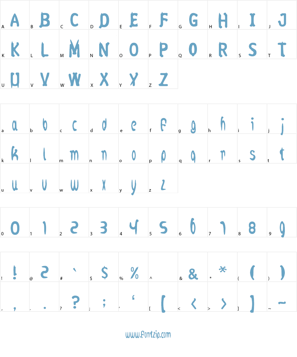 felt script Font Character