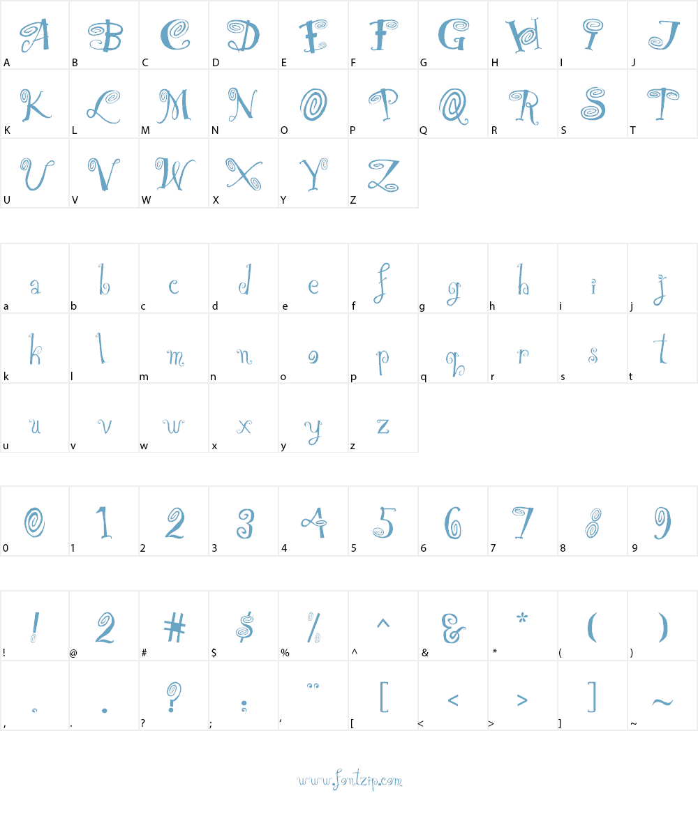 HipnOtik Font Character