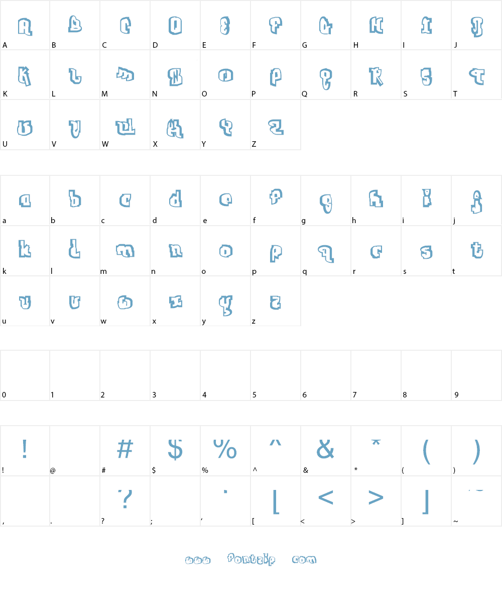 Jab Font Character
