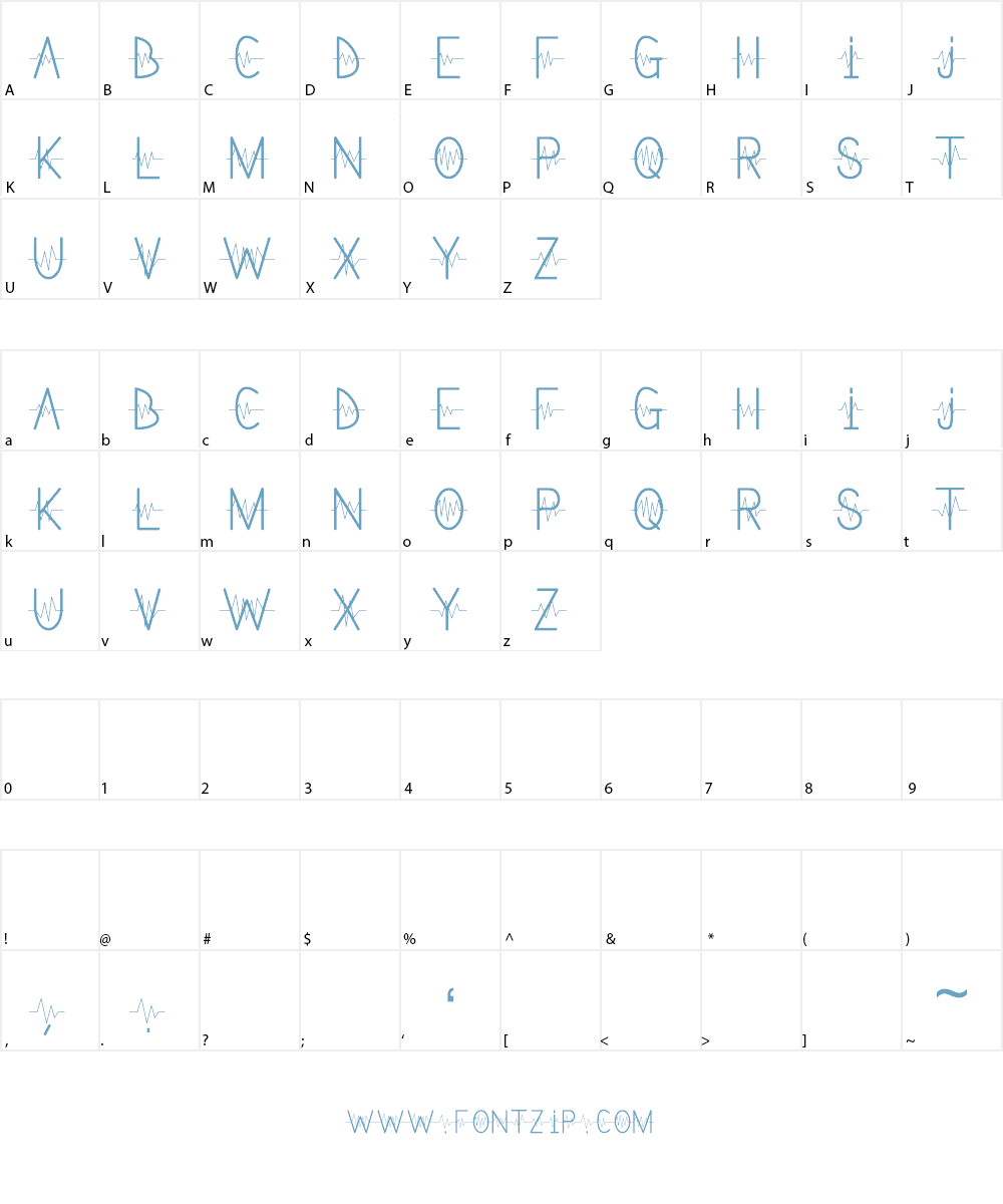 Lifeline Font Character