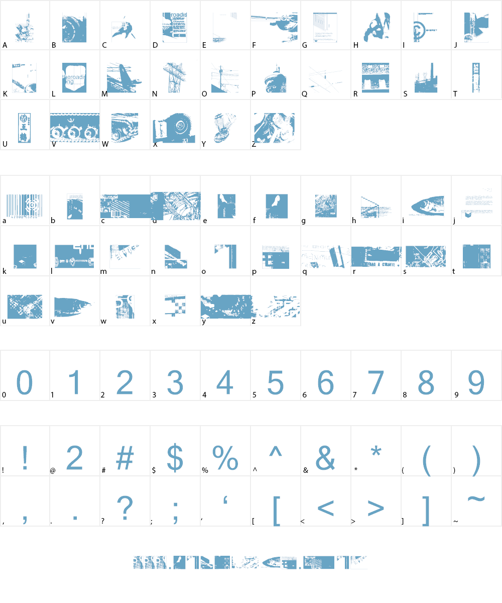 MySQema Font Character