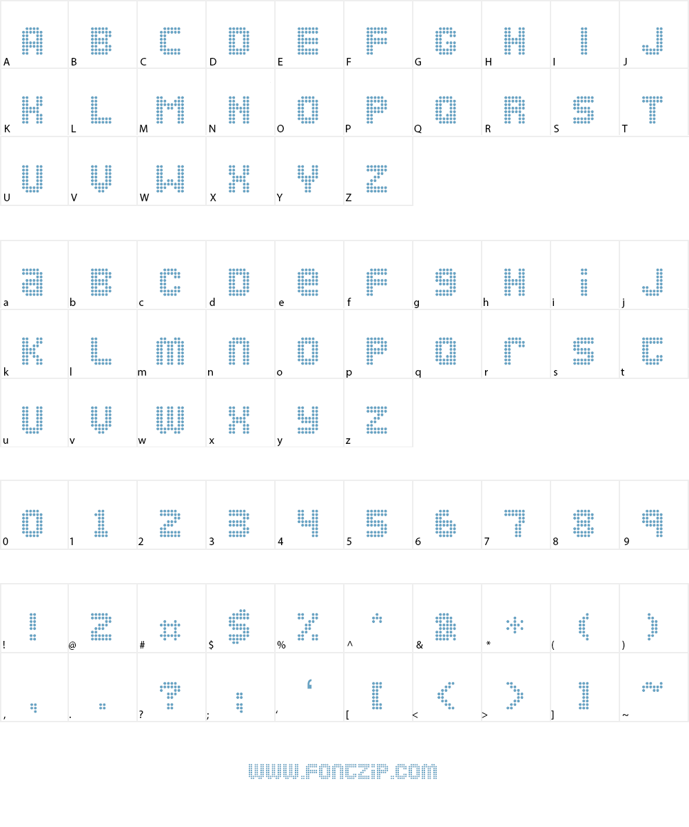 Ozone Font Character