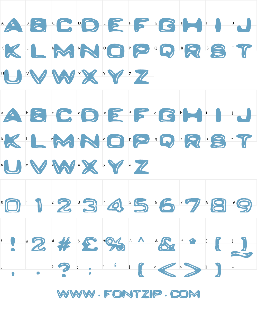 PlastiCrap Font Character