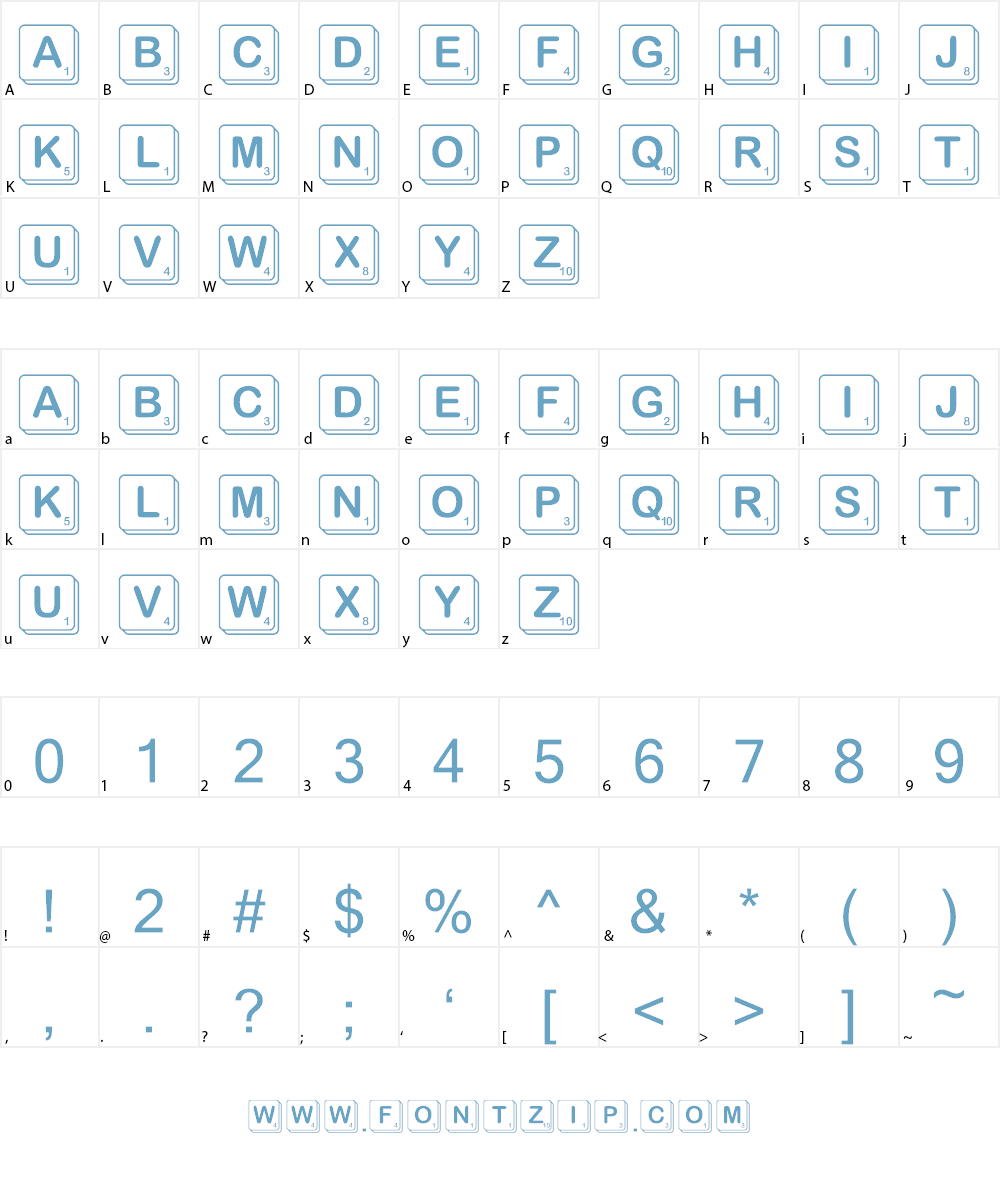 Scramble Font Character