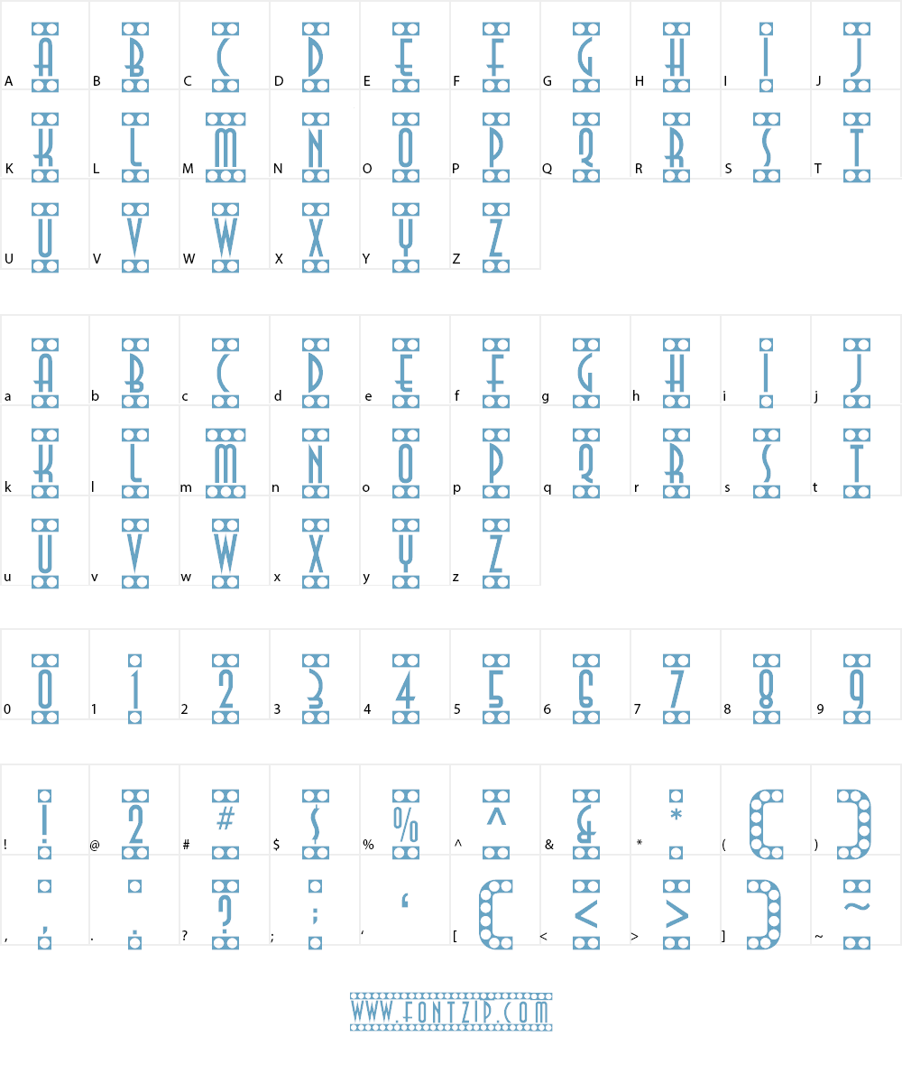 Showtime Font Character