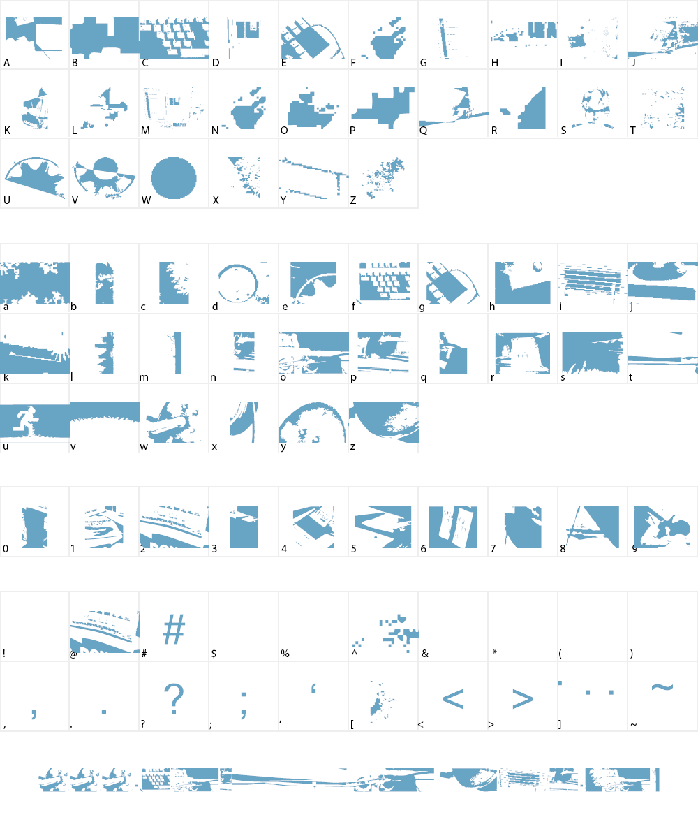 techneck Font Character