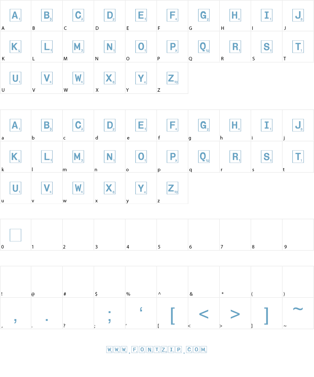 Tilez Font Character