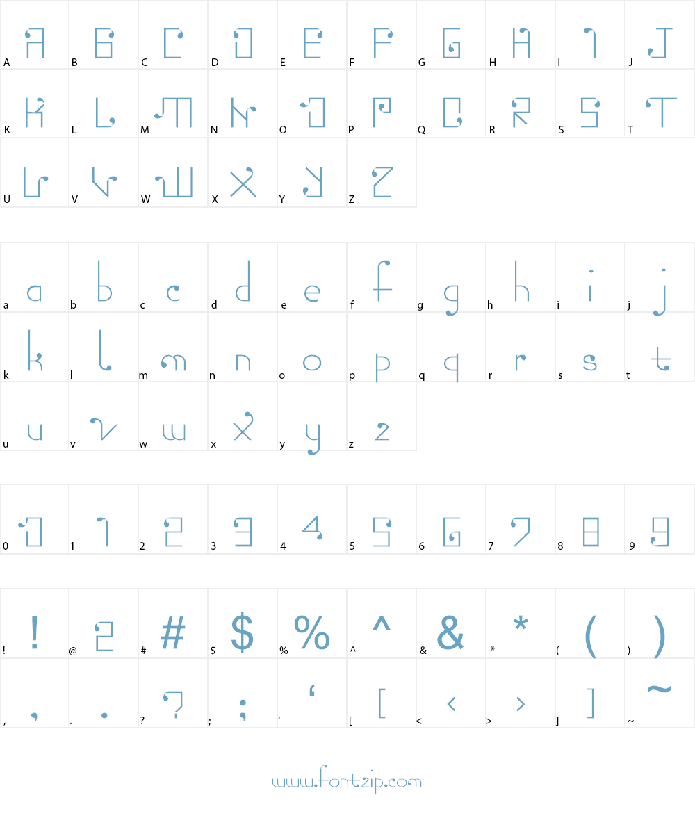 Torn Font Character