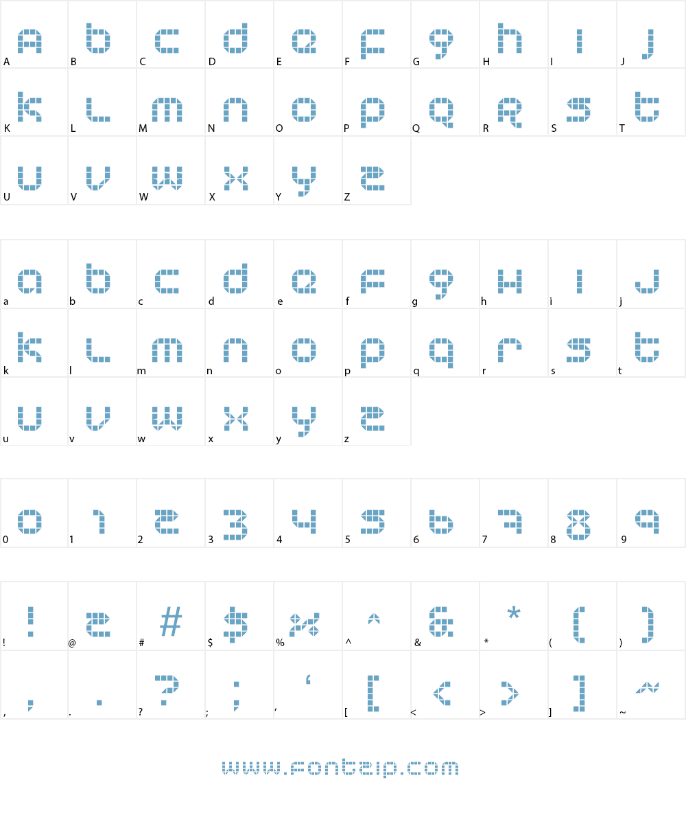 Tranceform Font Character
