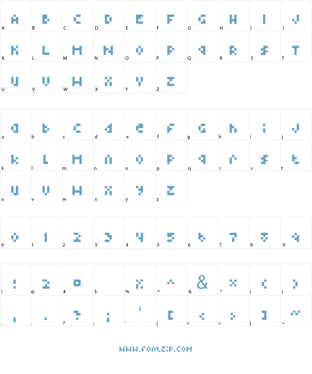 Type Four Font Character