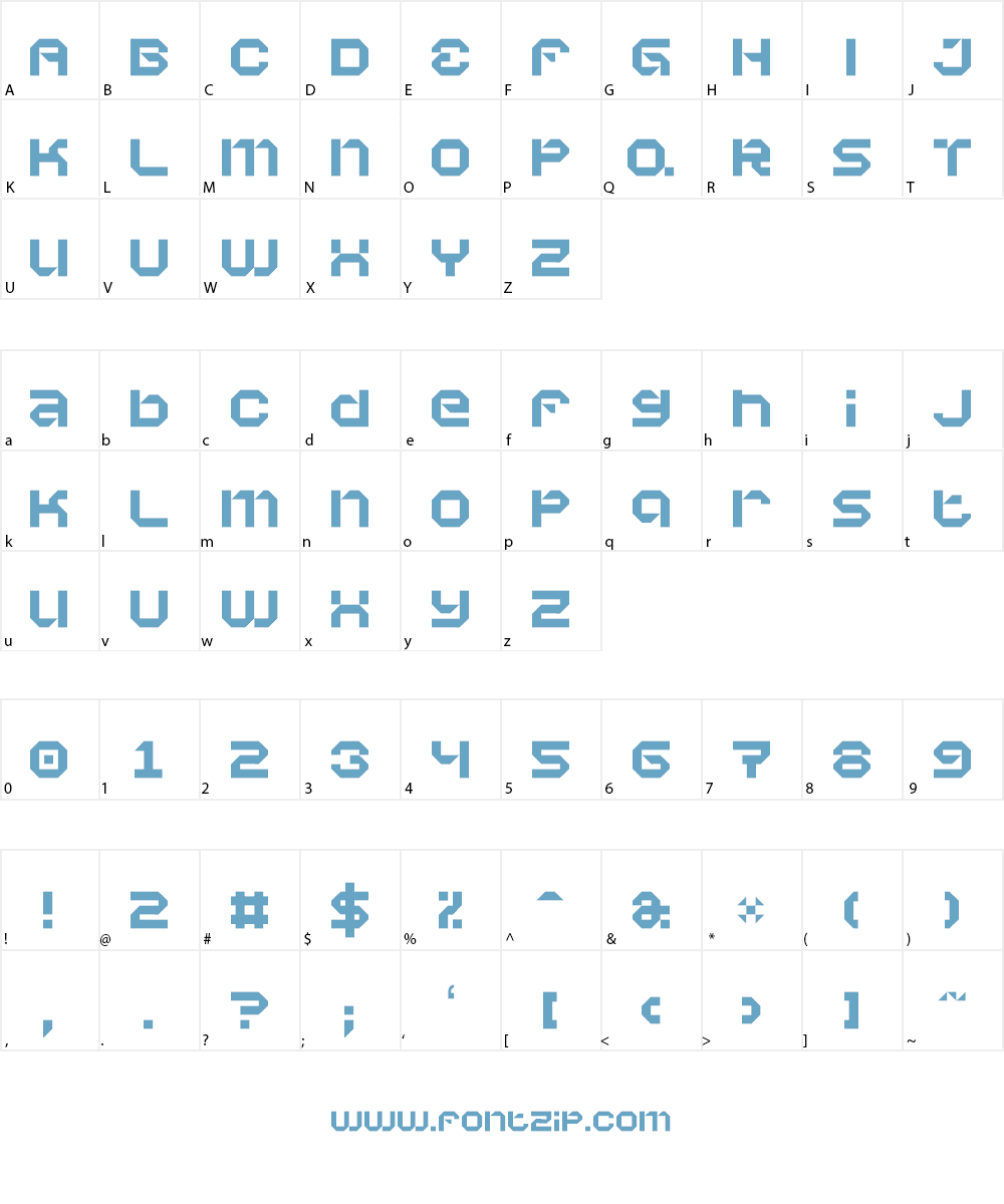 Vaporbyte Font Character
