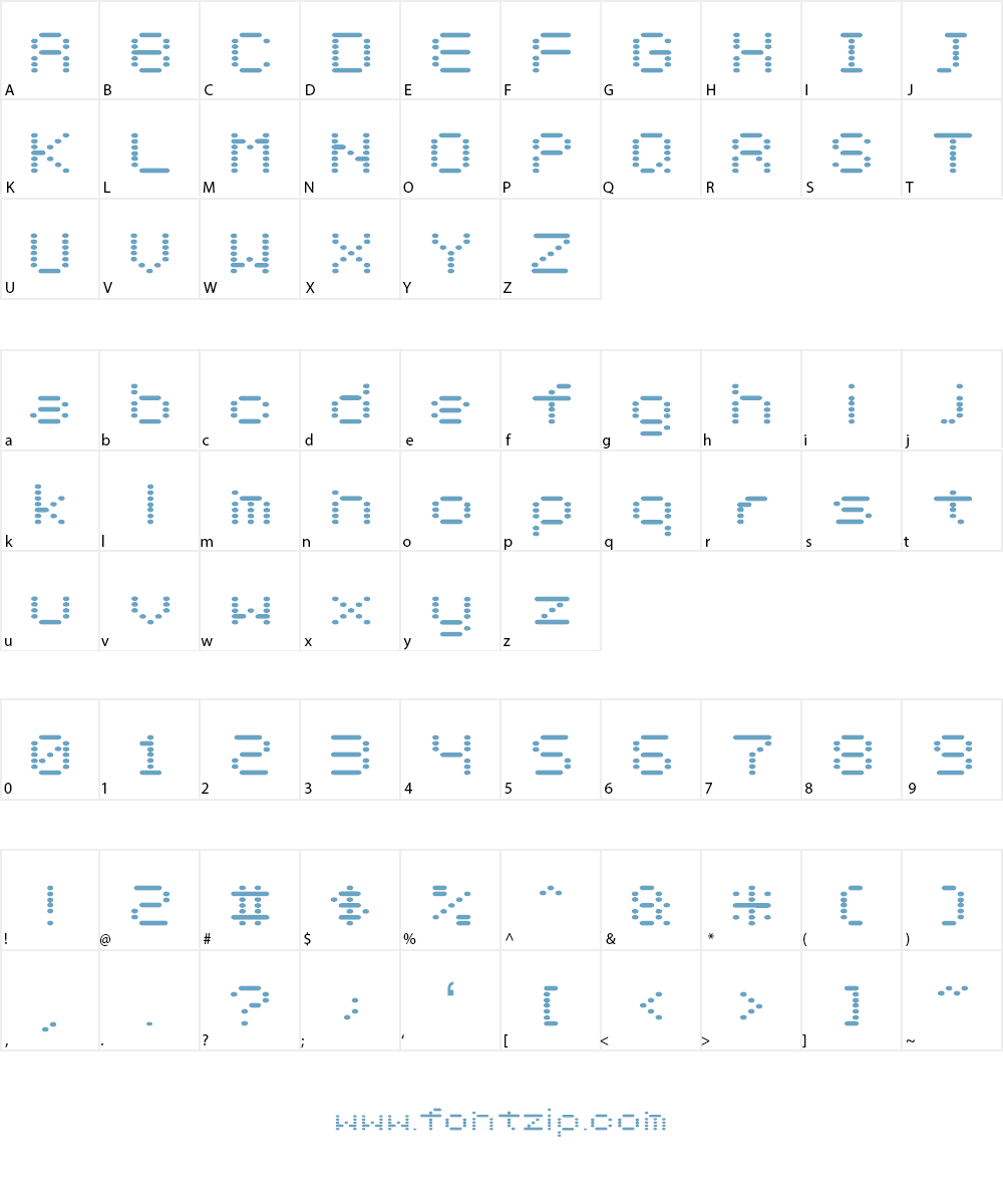 DIGIT Font Character