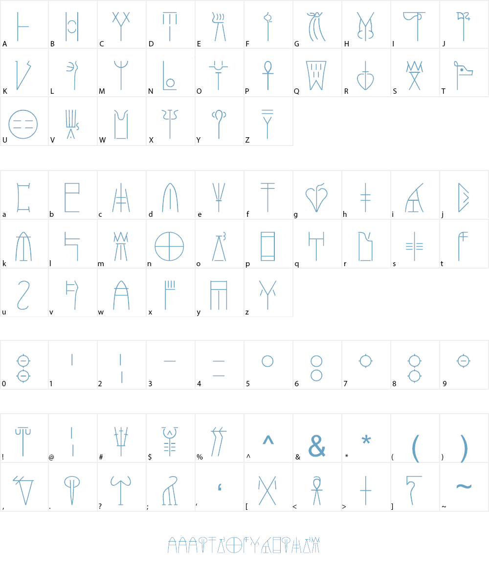 Linear B Font Character