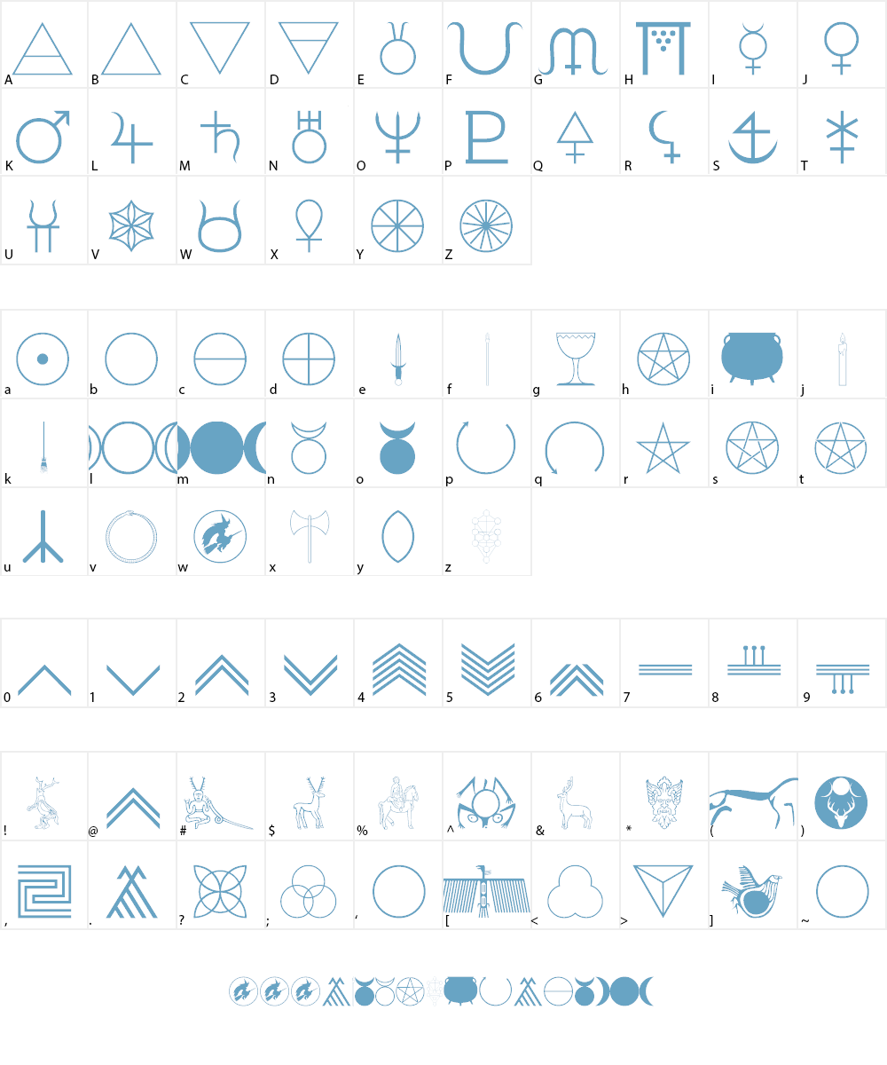 Woolbats Font Character