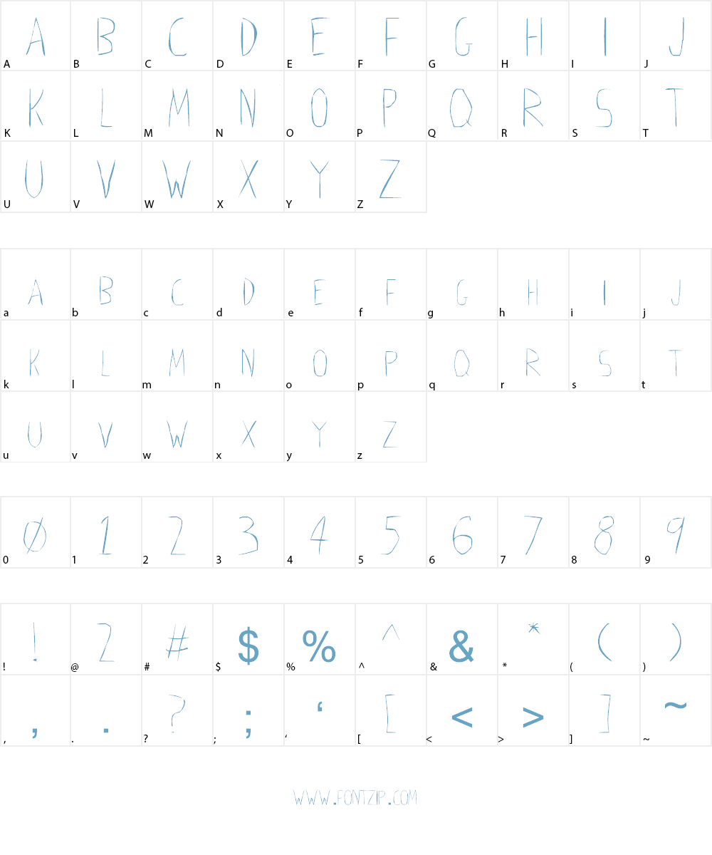 AbstraLines Font Character