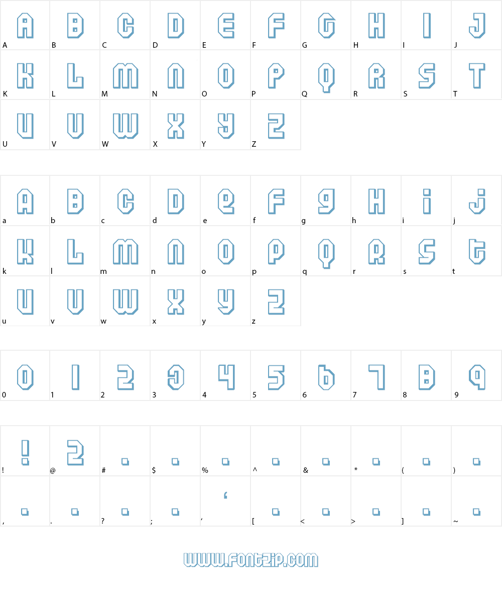Air Font Character