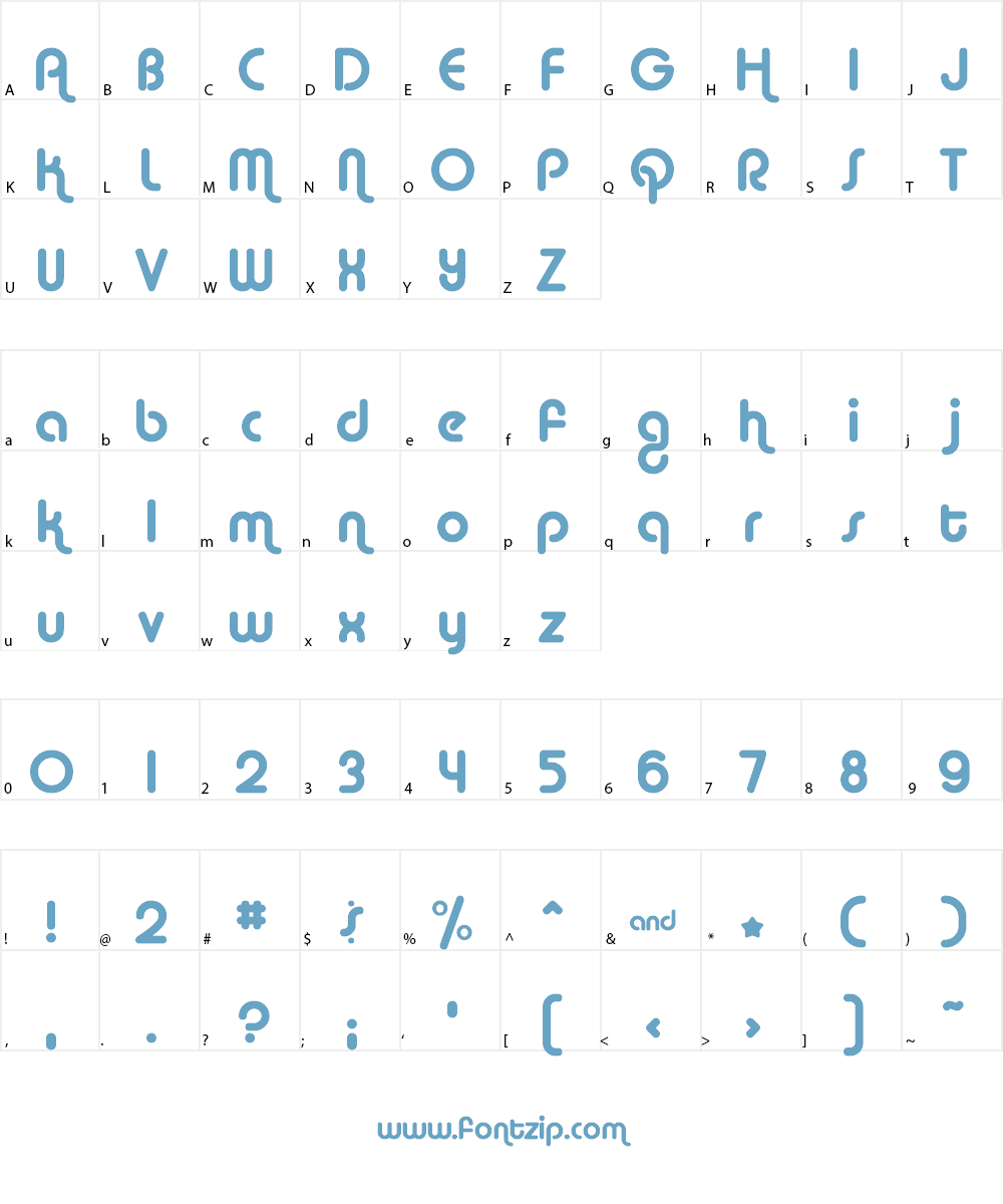 Alba Font Character