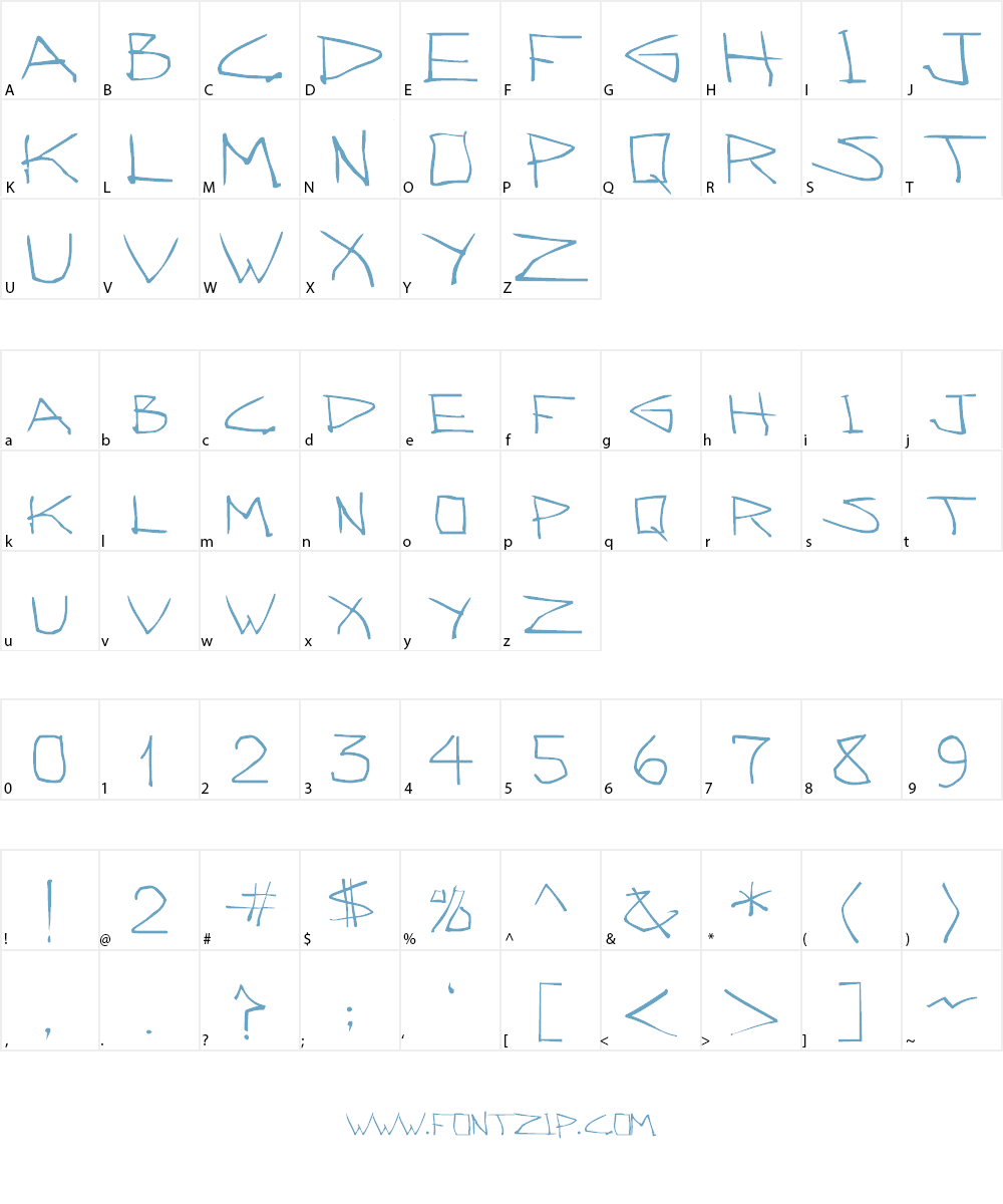 AlphaMouse Font Character