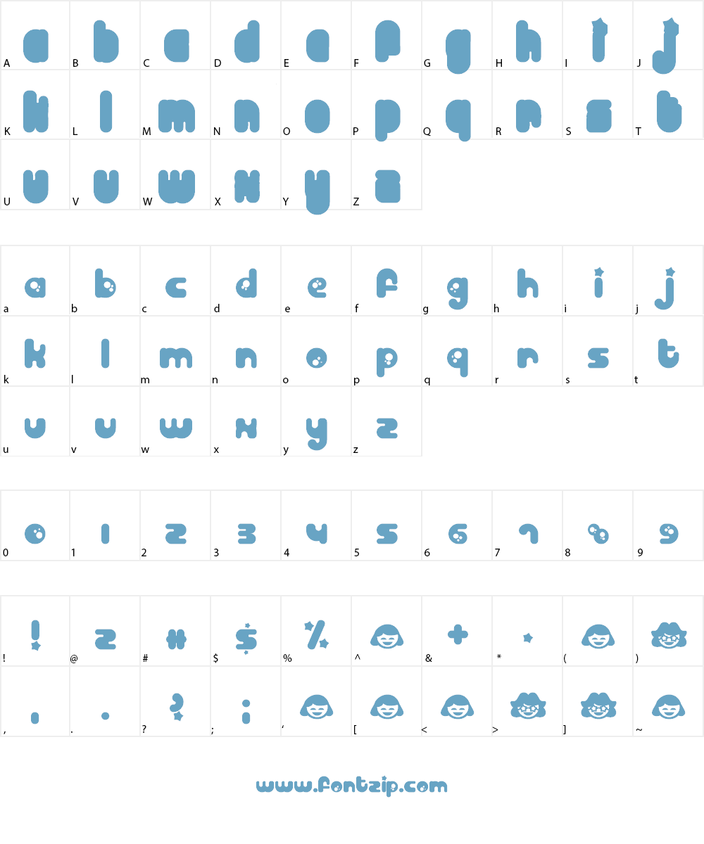 Billo Font Character
