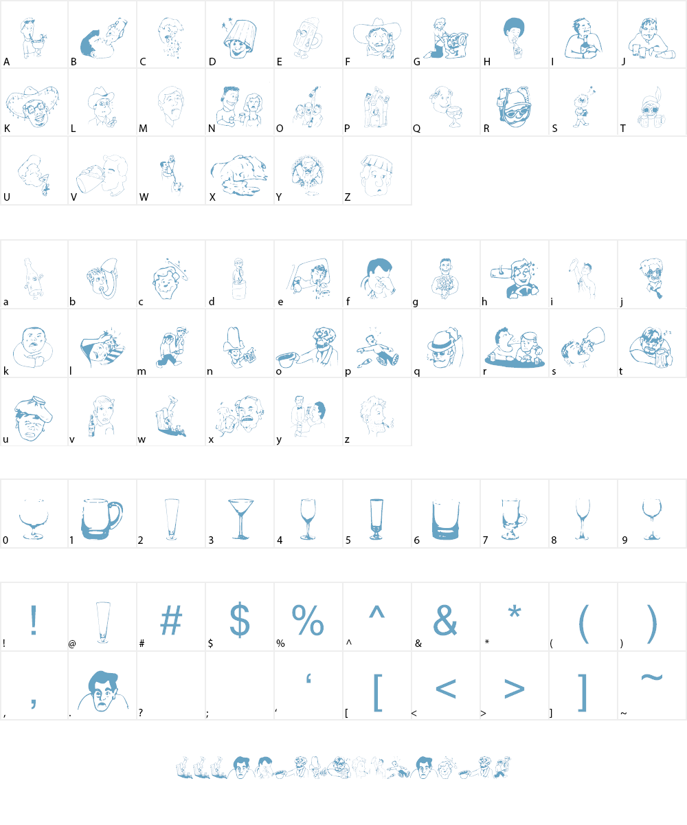 BoozeBats Font Character