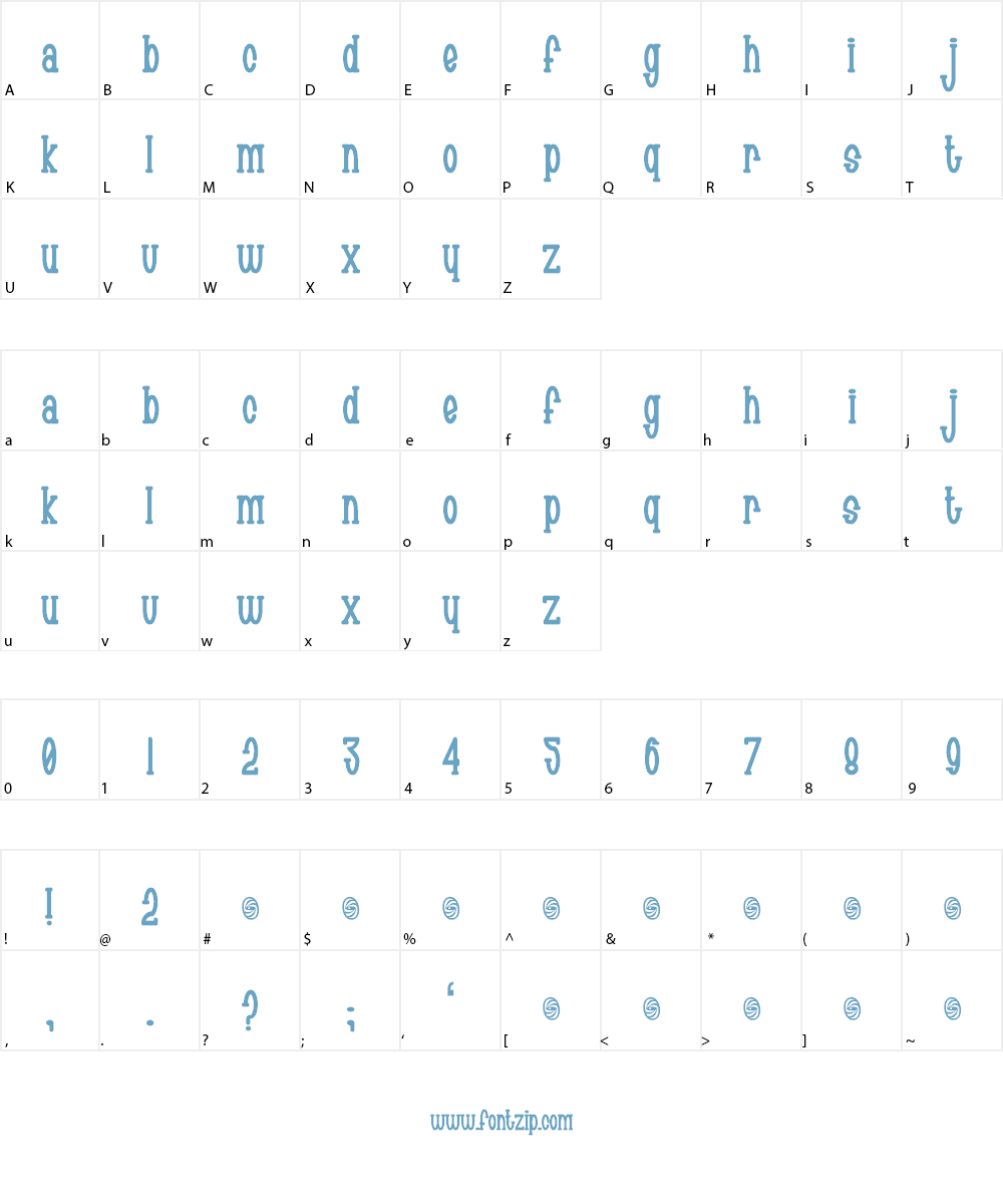 Chachie Font Character