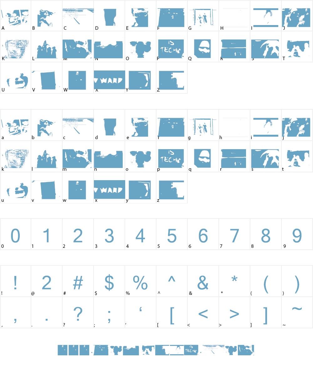 Come To Fonty Font Character
