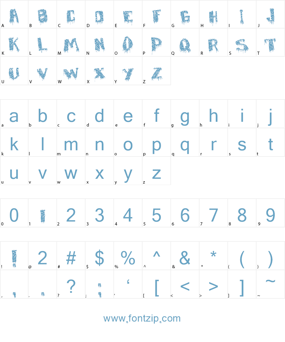 deFaced Font Character