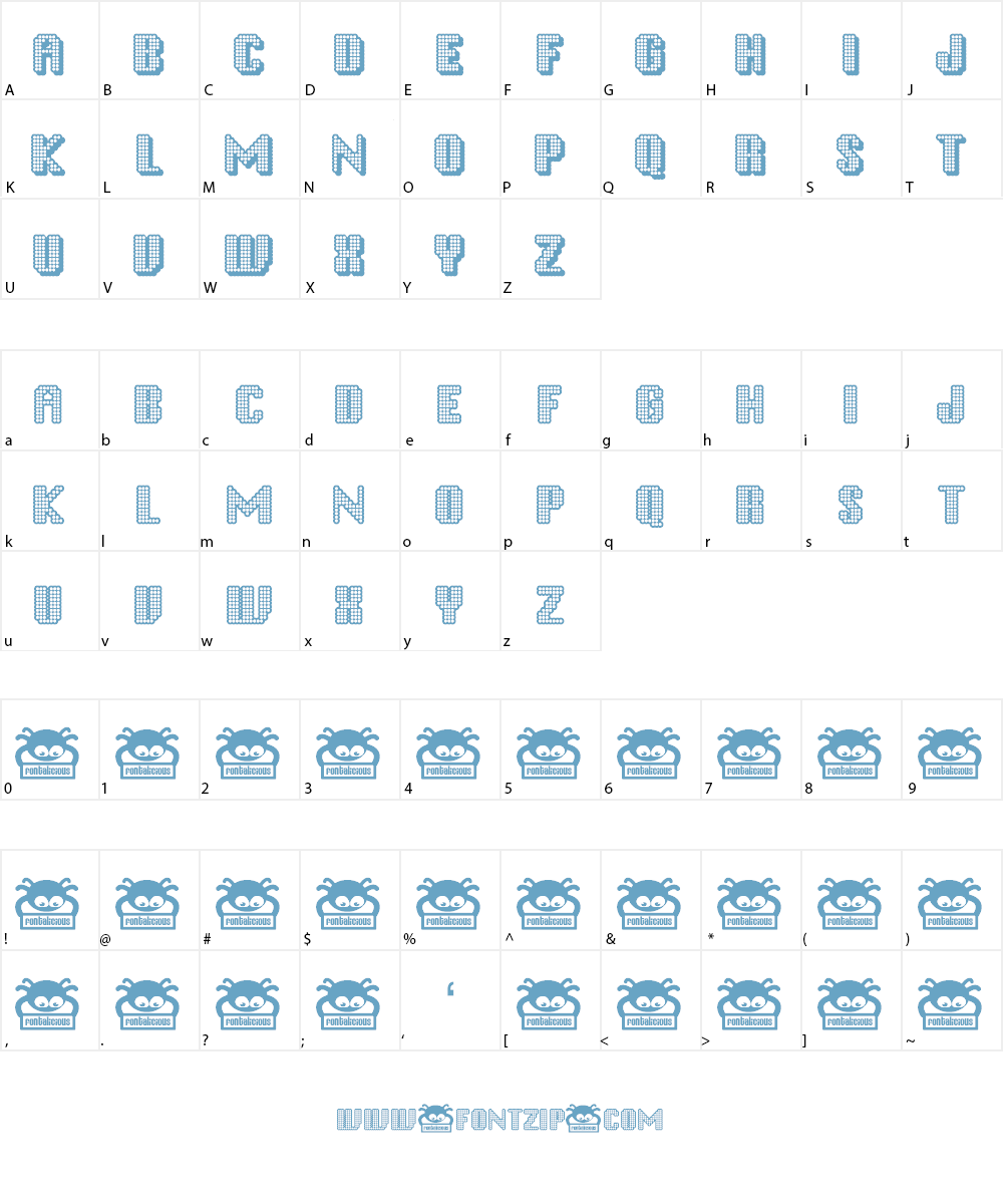 Disco Inferno Font Character