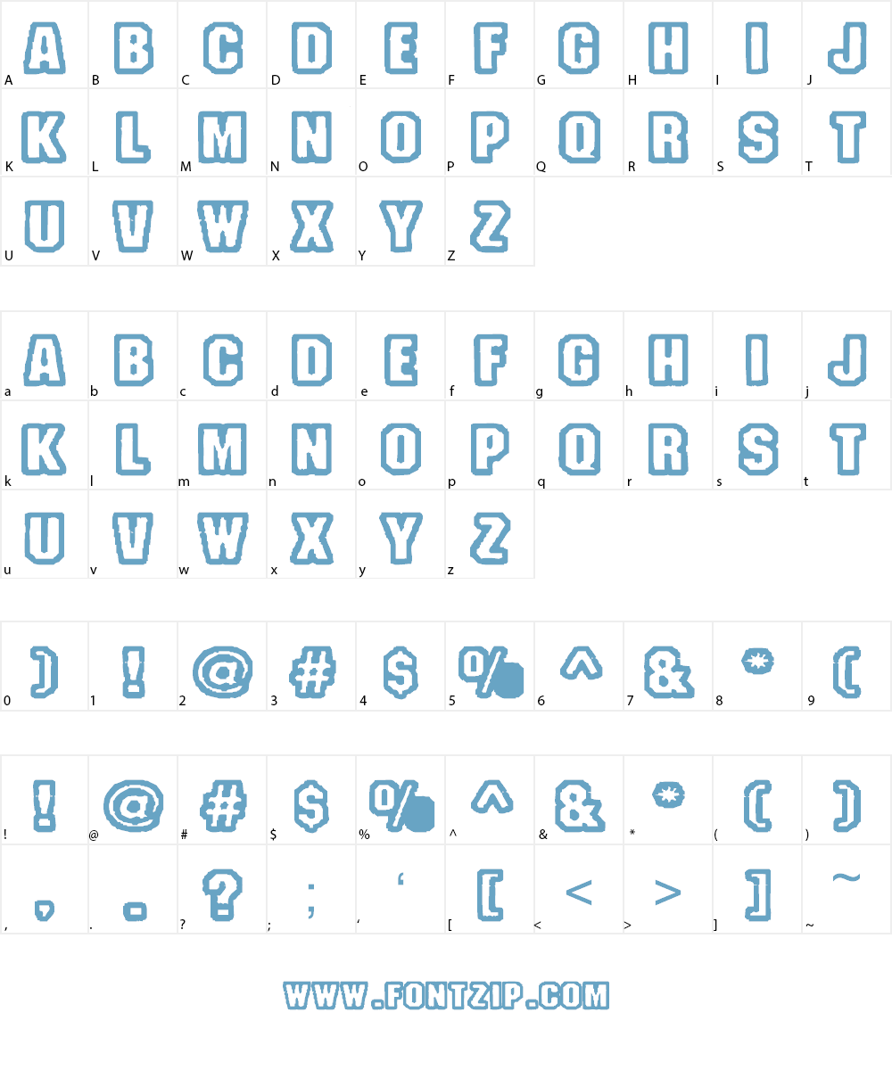 Fanatika Font Character