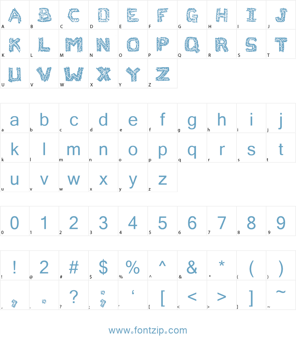 Flak Jacket Font Character