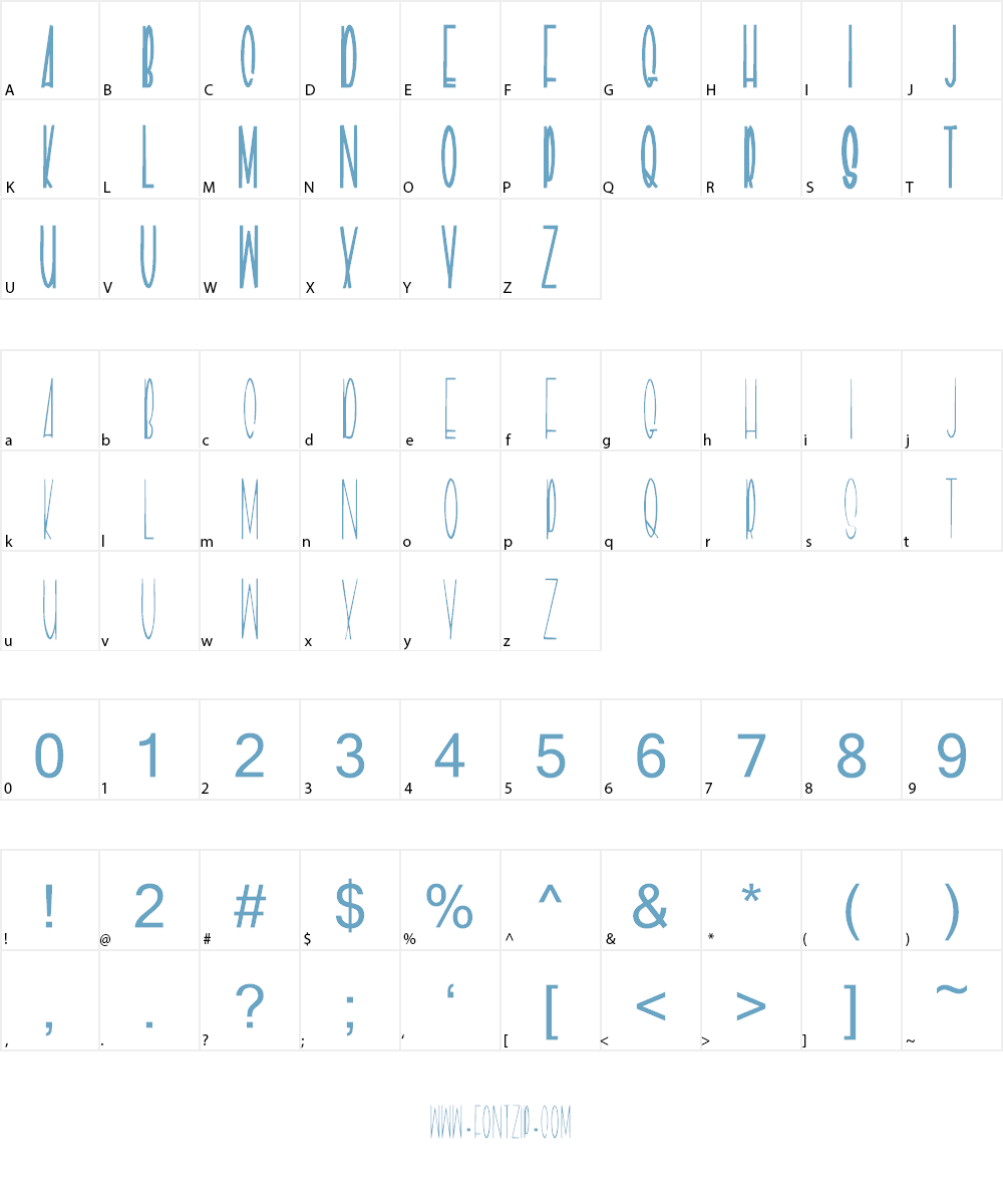 Geeves Font Character