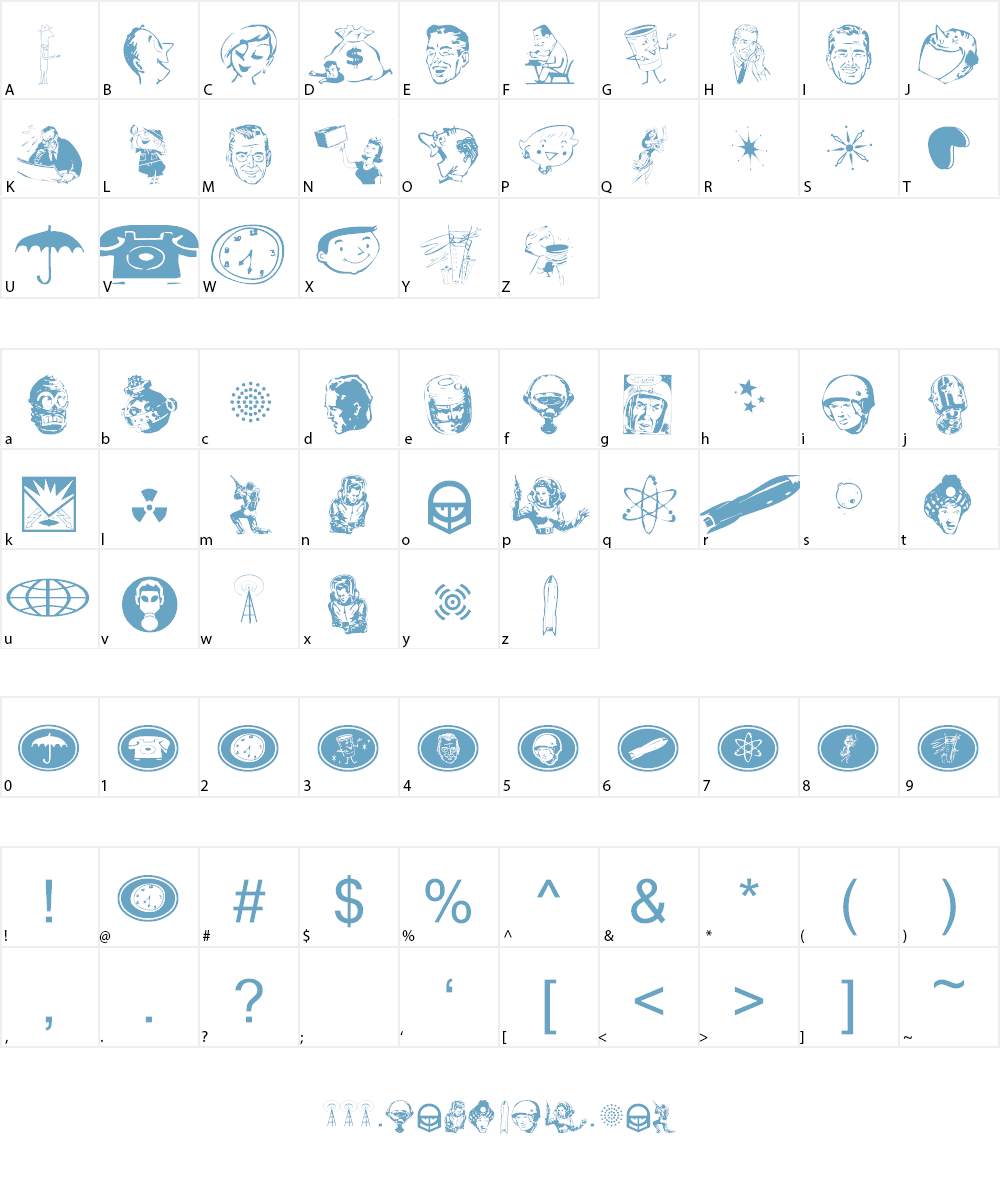 Glamocon Font Character