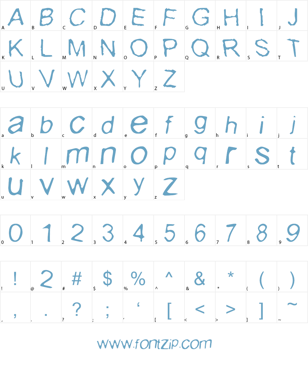 I Buried Paul Font Character