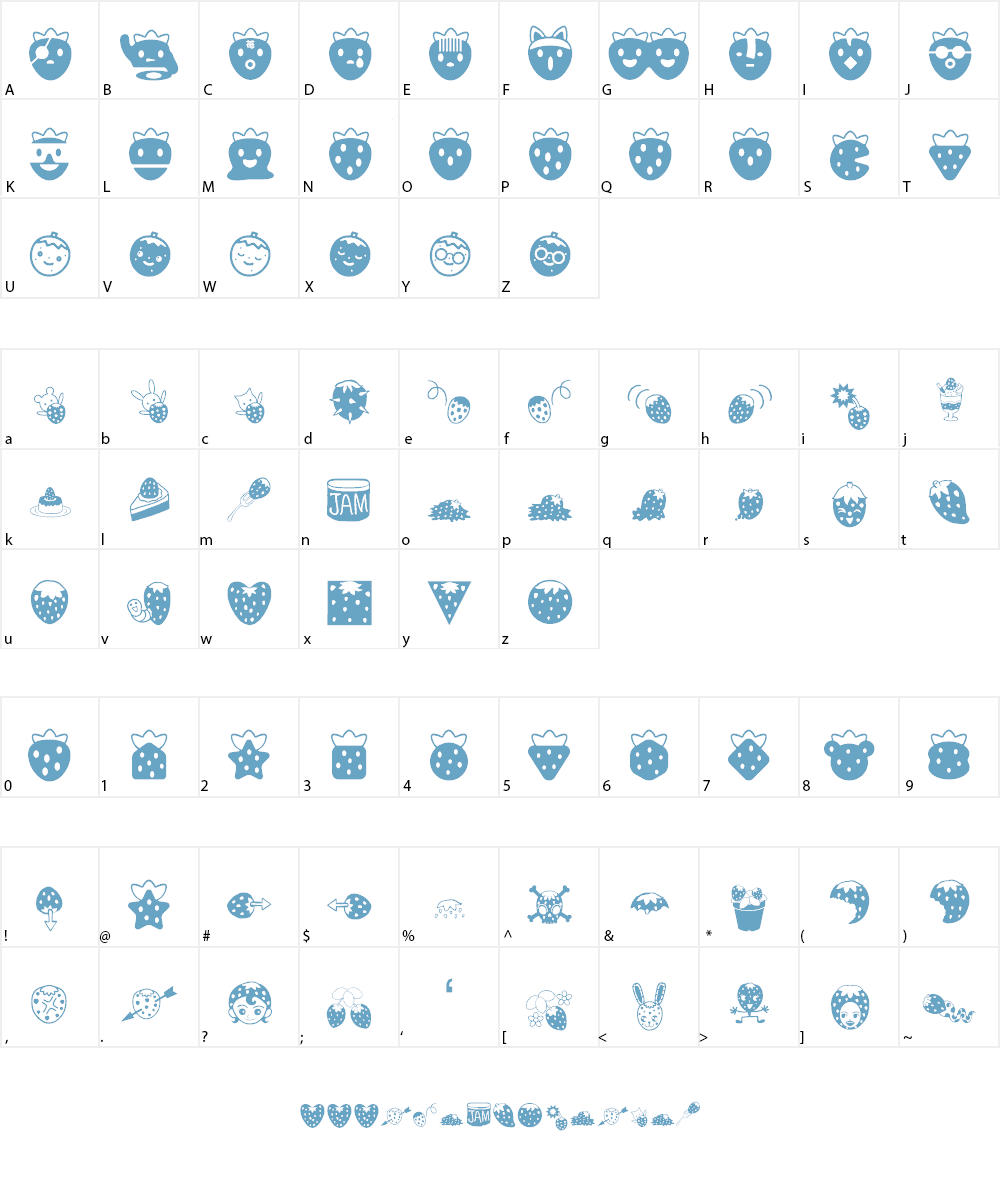 ICHIGOCharacter Font Character