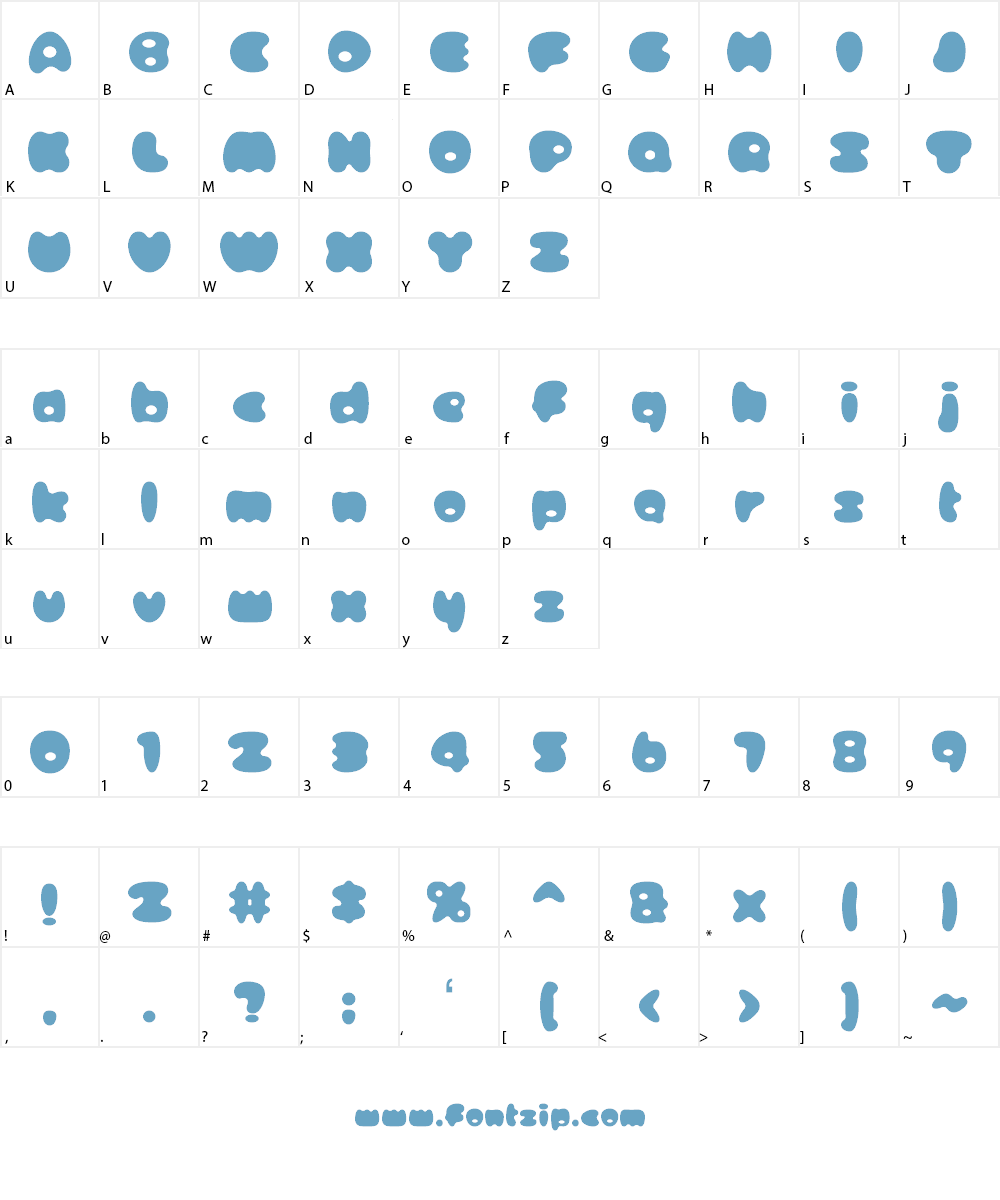 ICHIGORegular Font Character