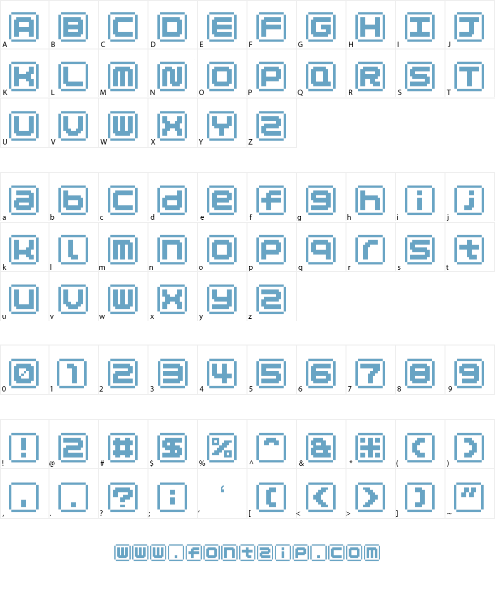 KEYmode Alphabet Font Character