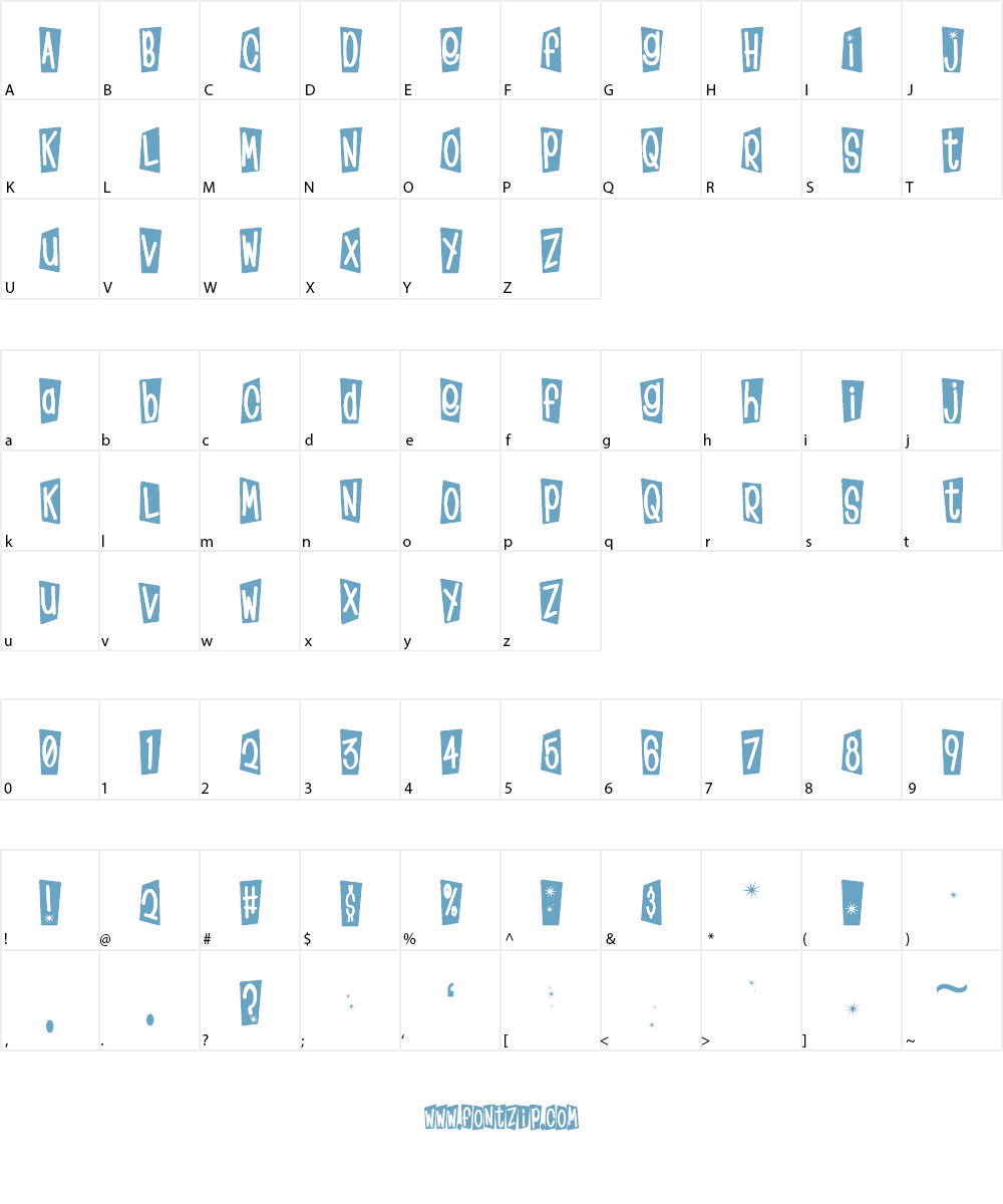 KlinkOMite Font Character