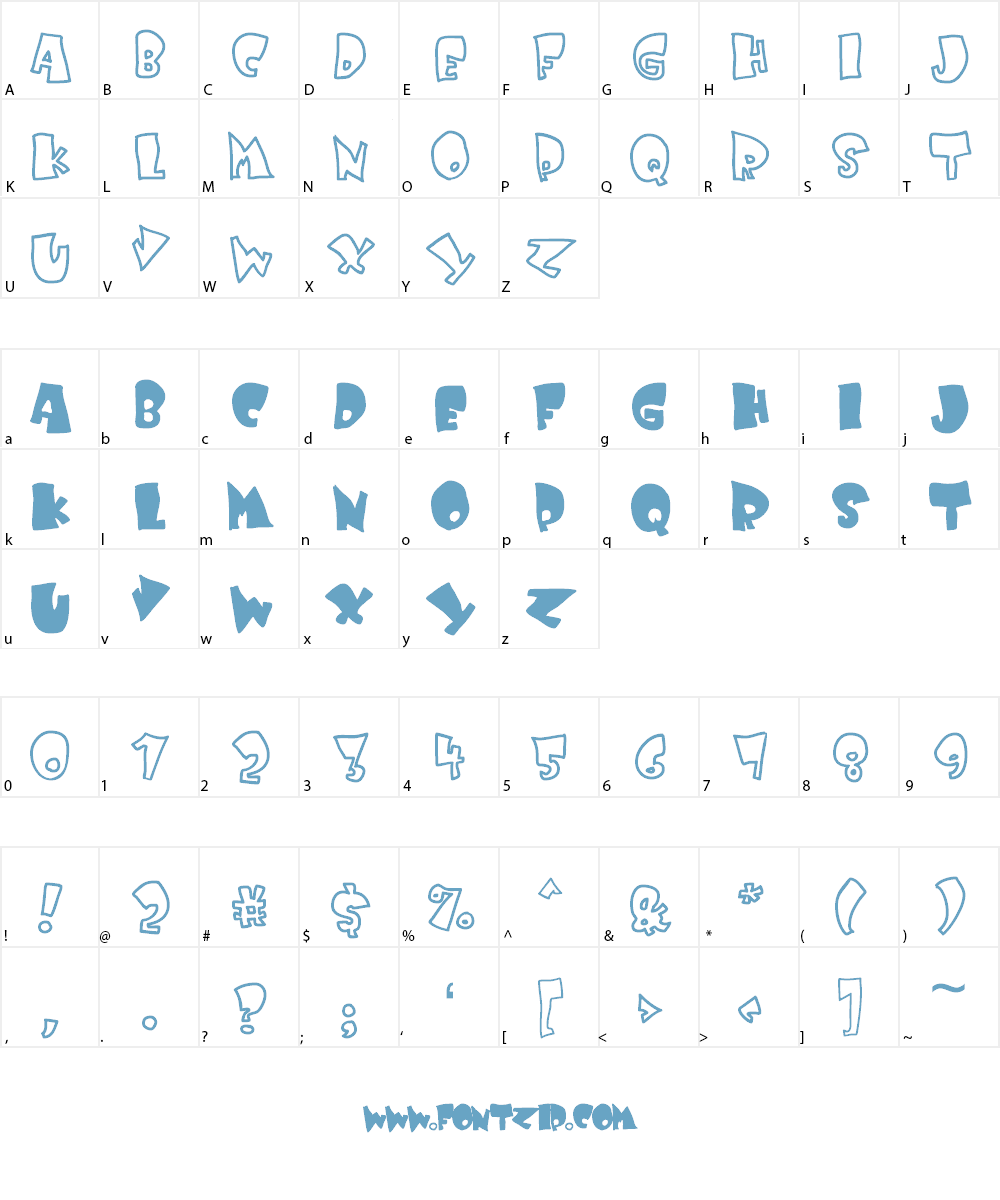Kruffy Font Character