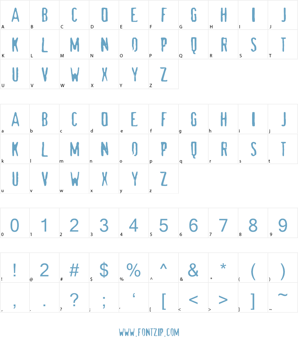 maldita Font Character