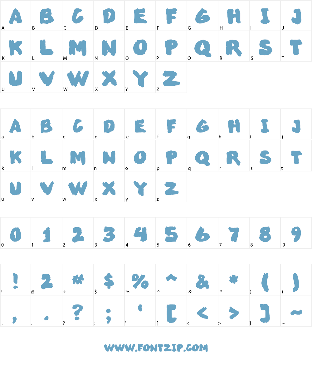 MarkedUp Font Character
