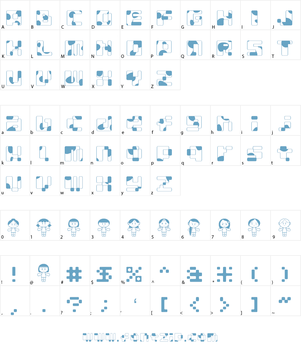 MOOGIRL Font Character