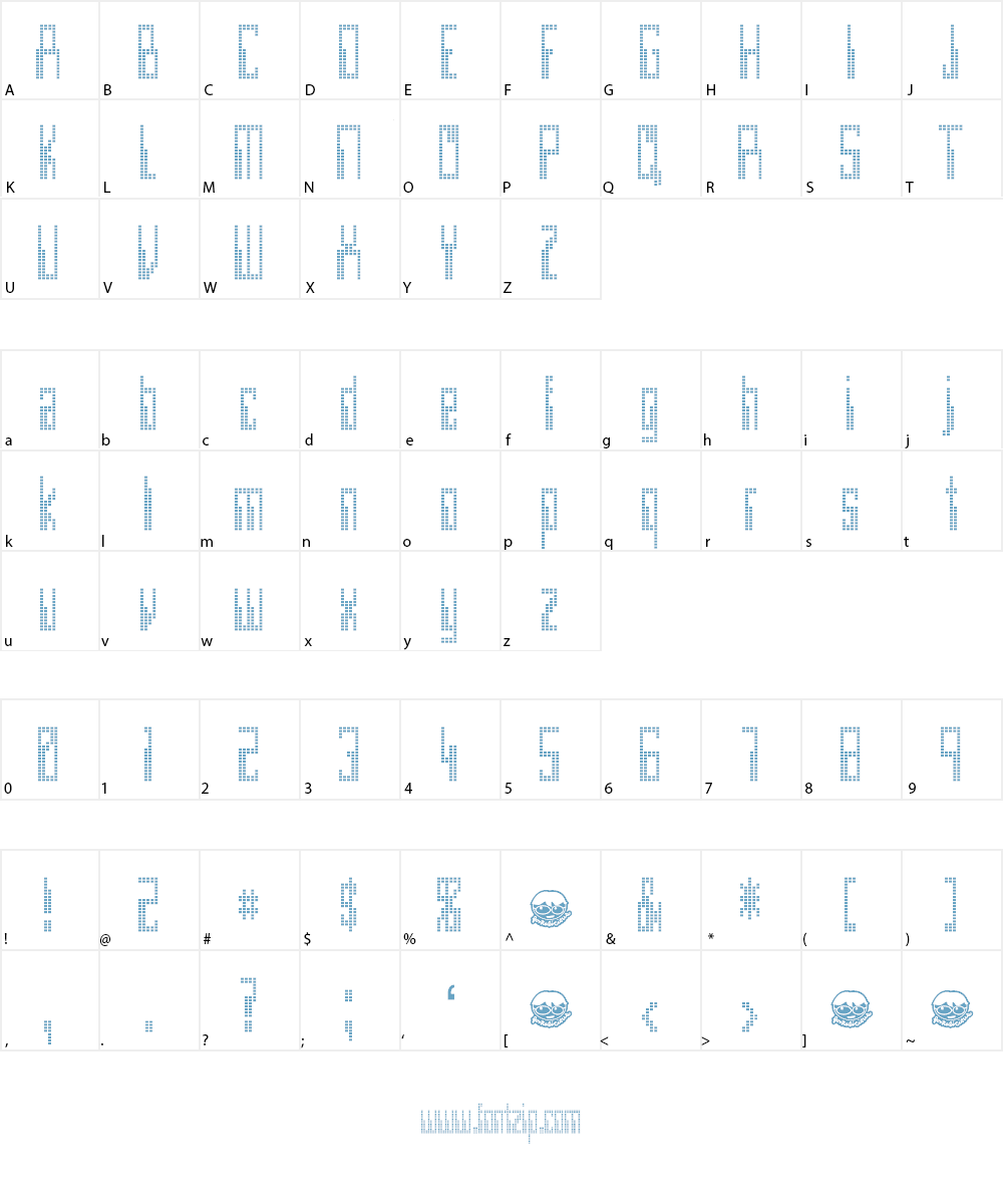 Omegamax Font Character