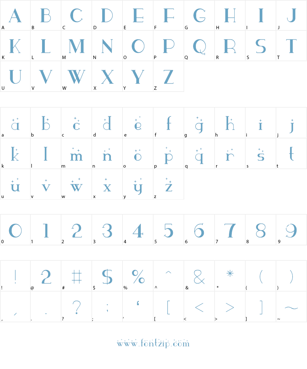 Parismatch Font Character