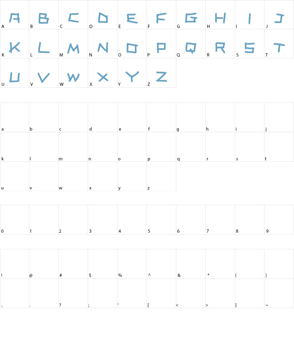 PINGPONGdemo Font Character