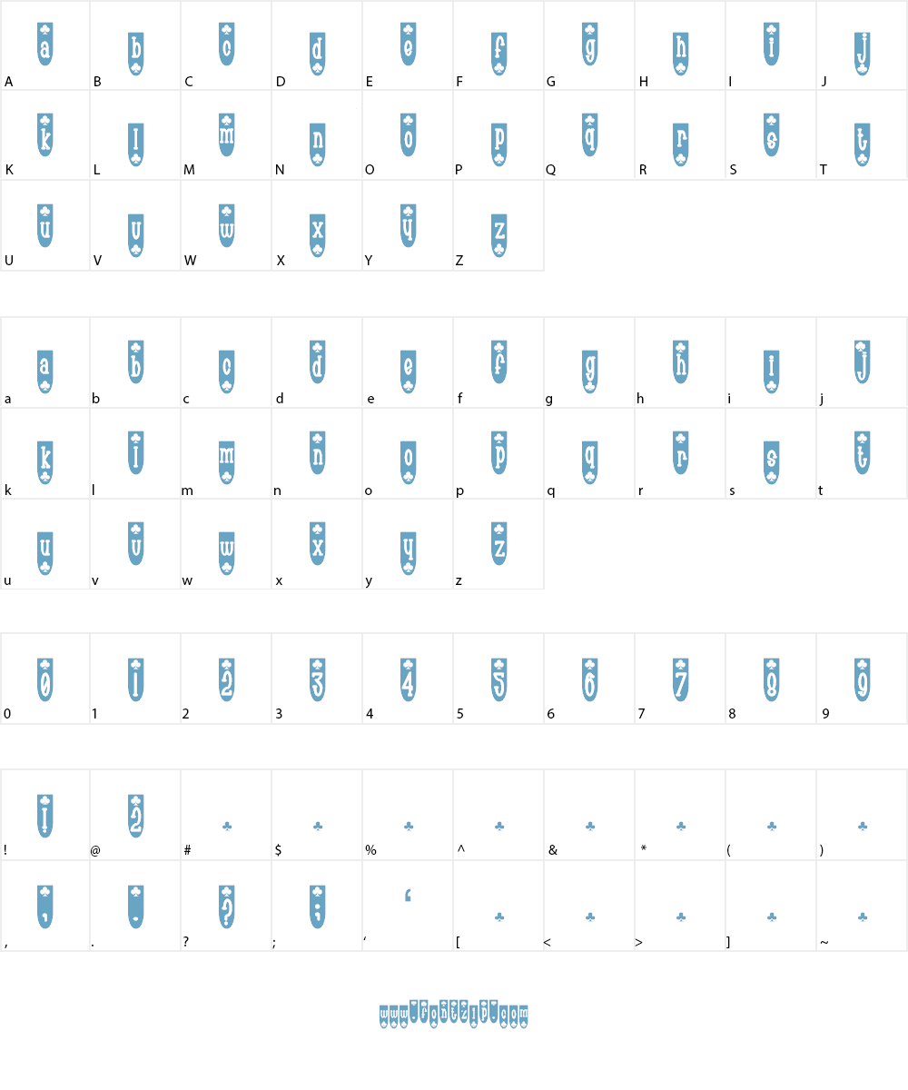 Populuxe Font Character